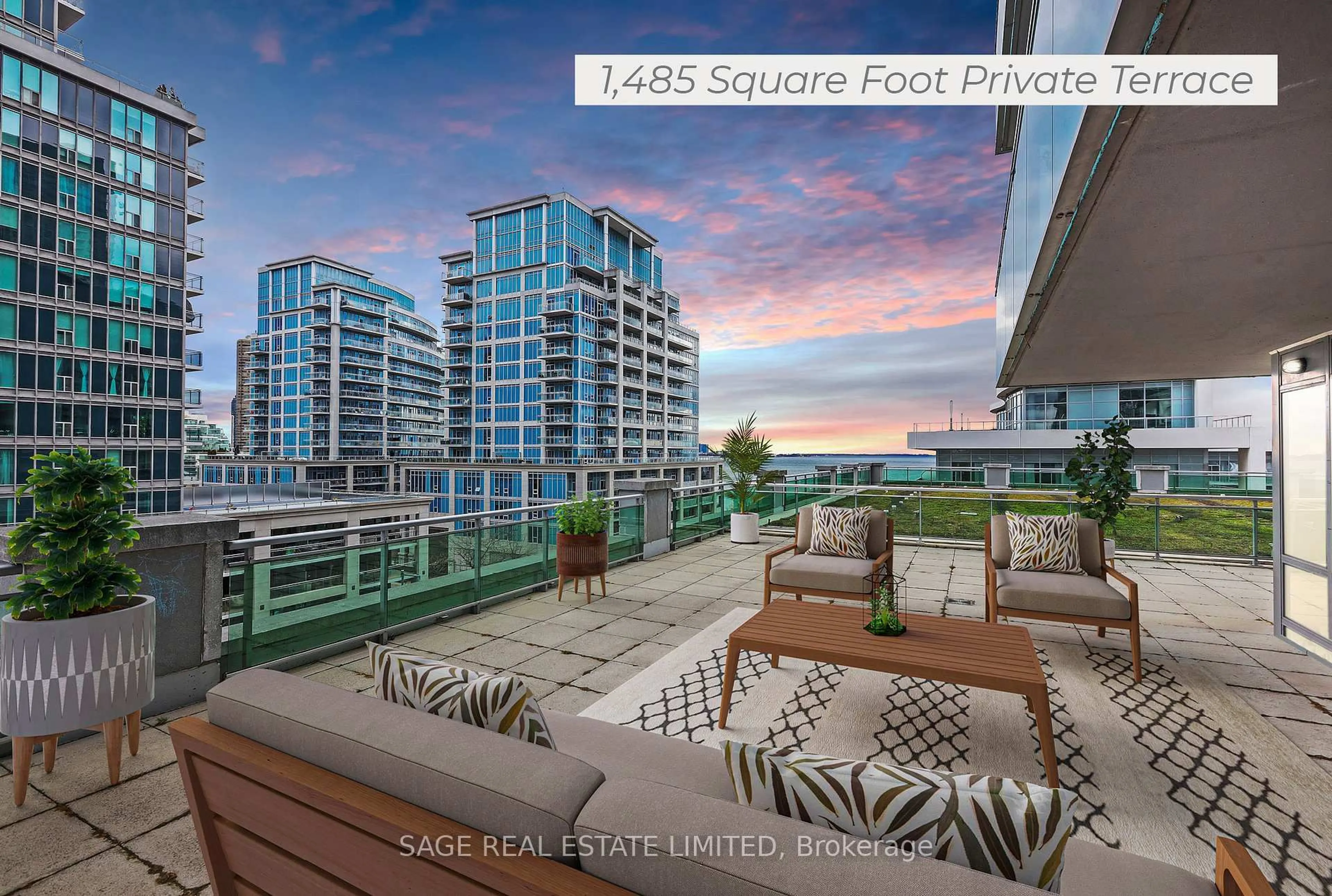 Patio, water/lake/river/ocean view for 16 Brookers Lane #409, Toronto Ontario M8V 0A5