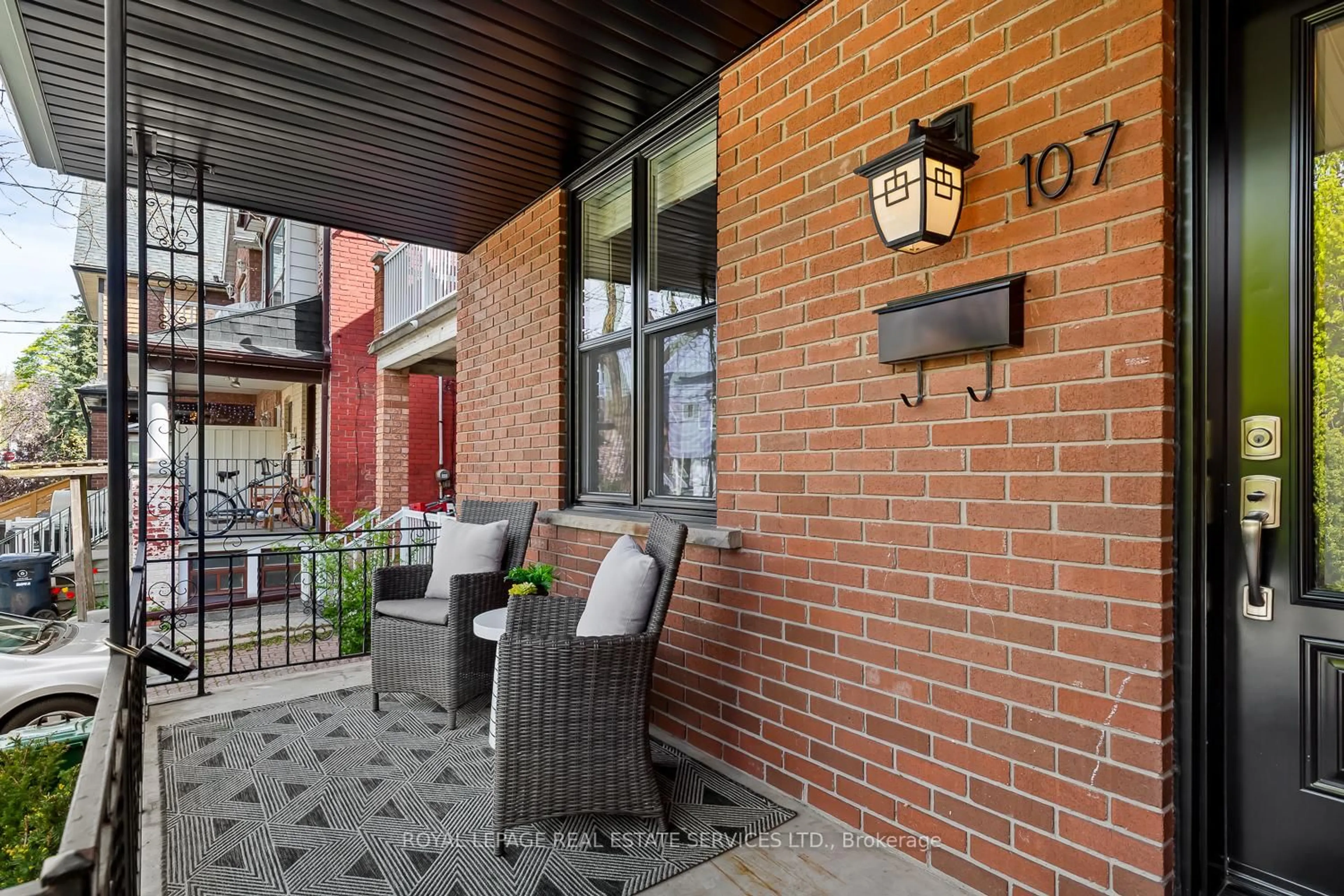 Patio, street for 107 Westmoreland Ave, Toronto Ontario M6H 2Z8