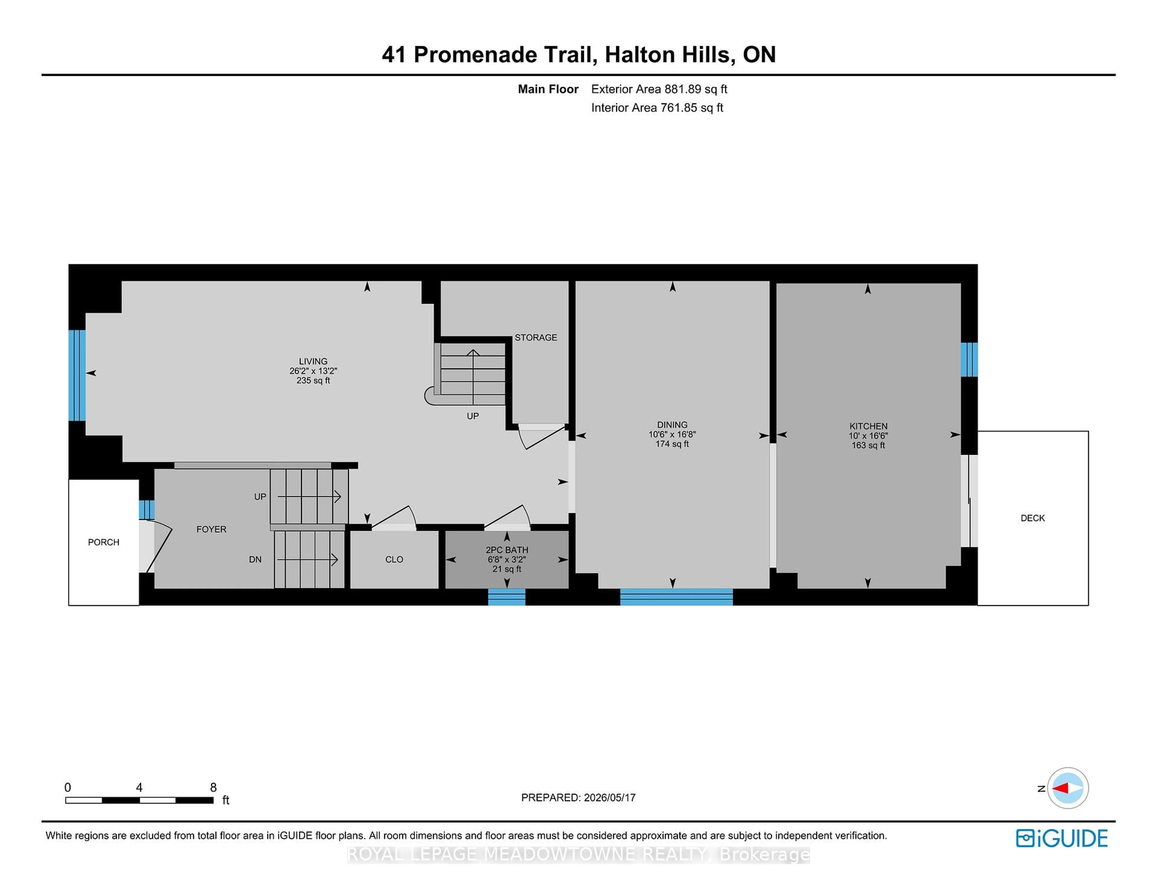 Floor plan for 41 Promenade Tr, Halton Hills Ontario L7G 0G8