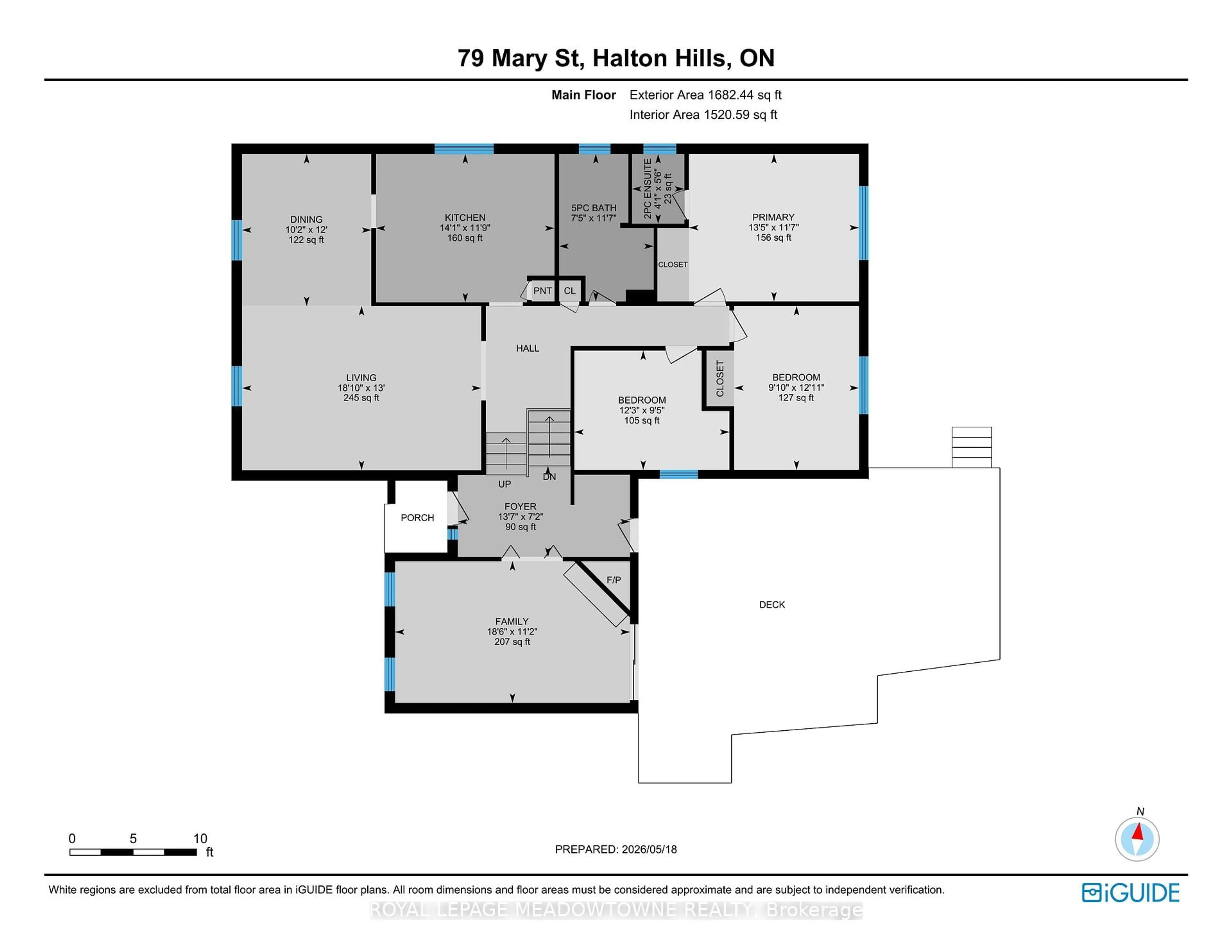 Floor plan for 79 Mary St, Halton Hills Ontario L7G 4V9