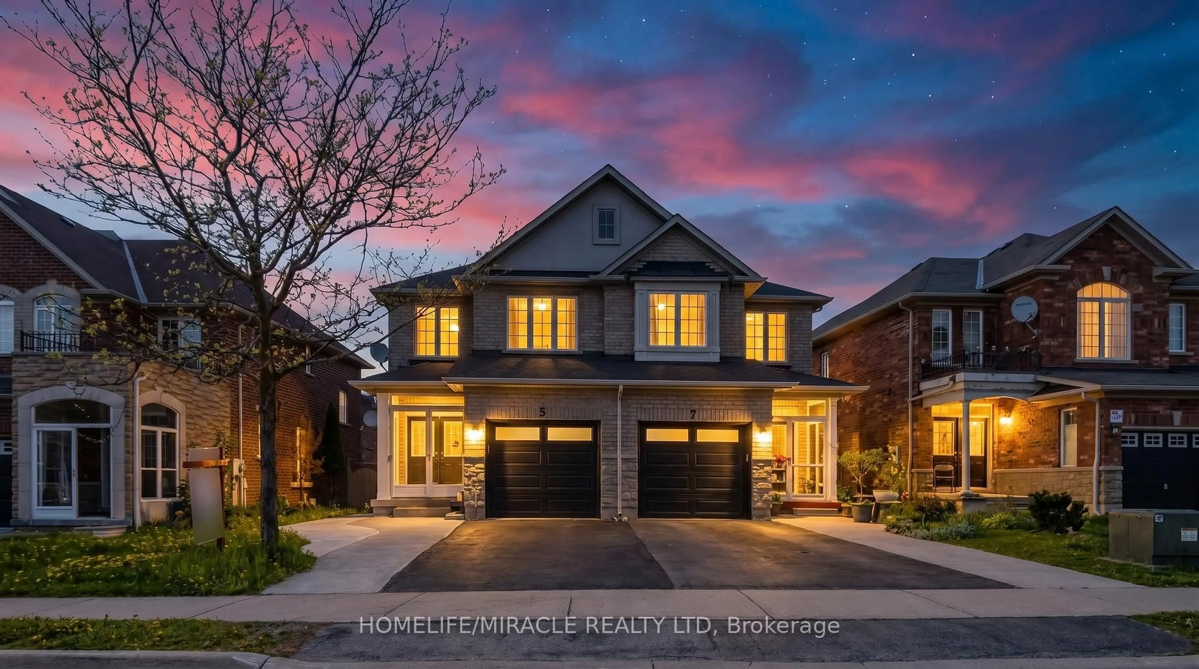 Home with brick exterior material, street for 5 Cherryplum Way, Brampton Ontario L6S 6J8