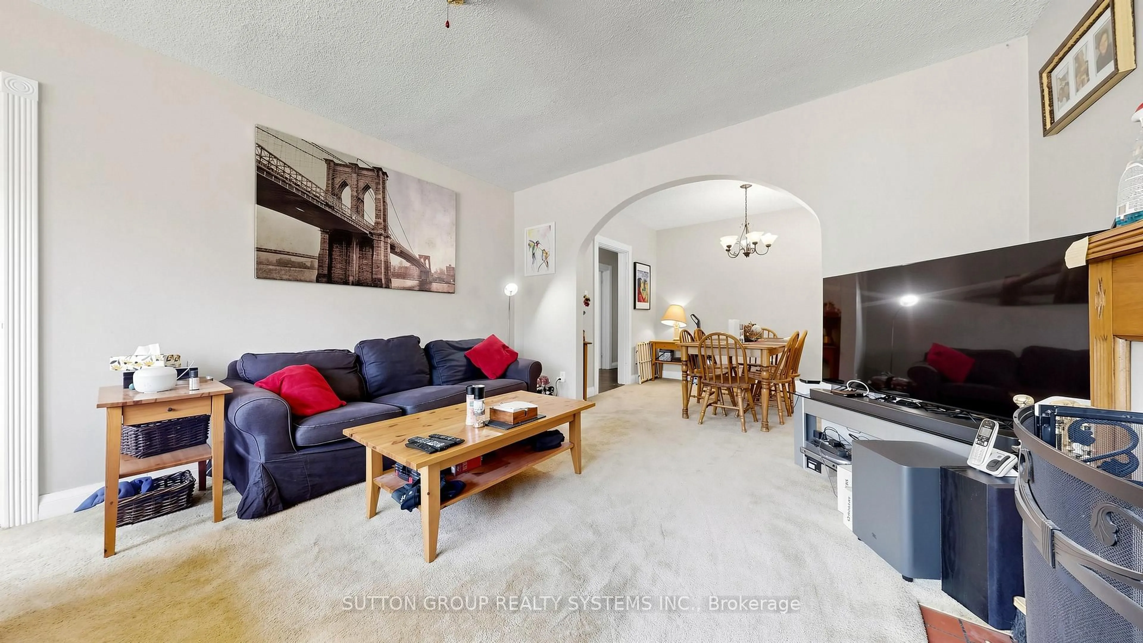 Living room with furniture, unknown for 14 Elsfield Rd, Toronto Ontario M8Y 3R4
