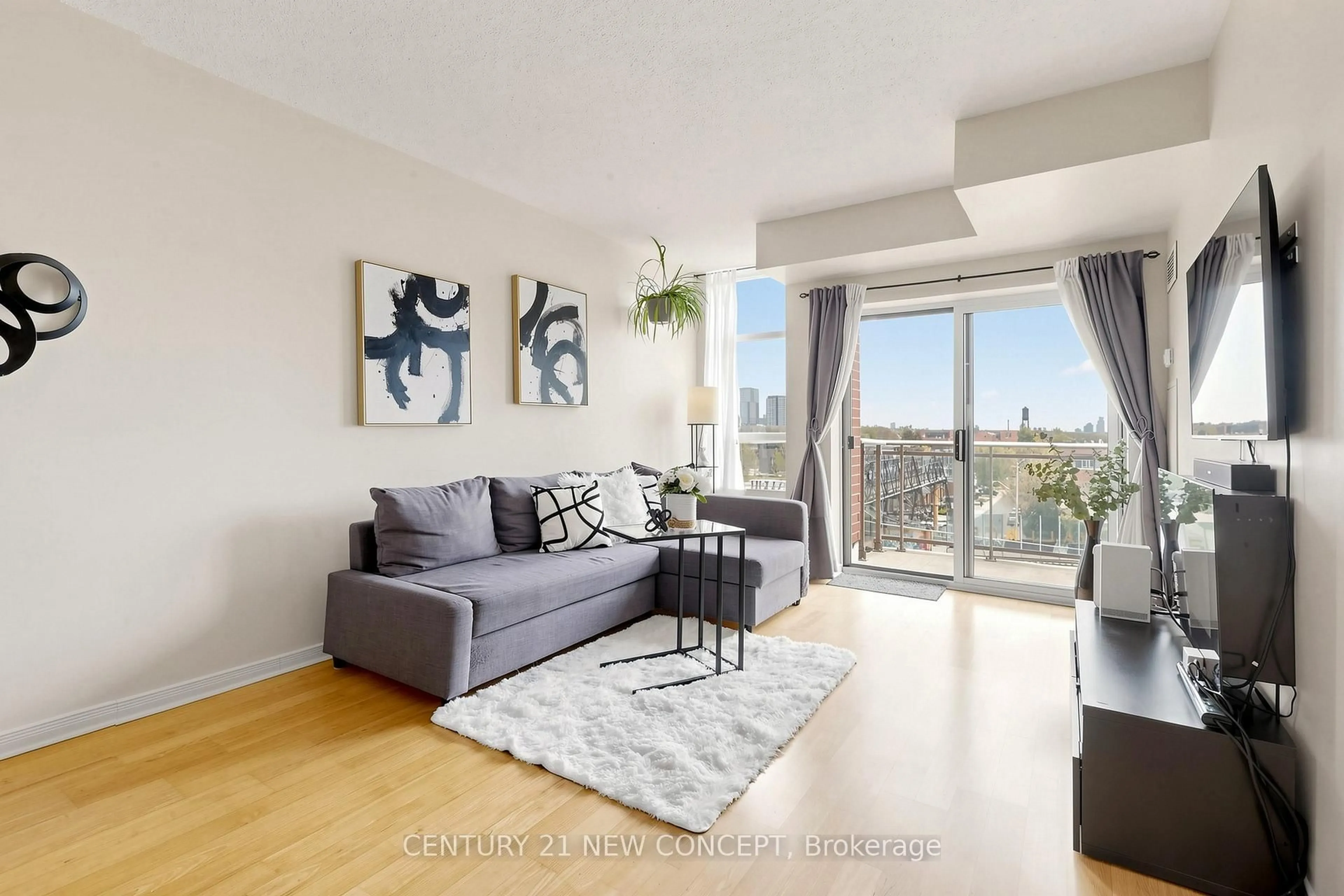 Living room with furniture, unknown for 2495 Dundas St #614, Toronto Ontario M6P 1X4