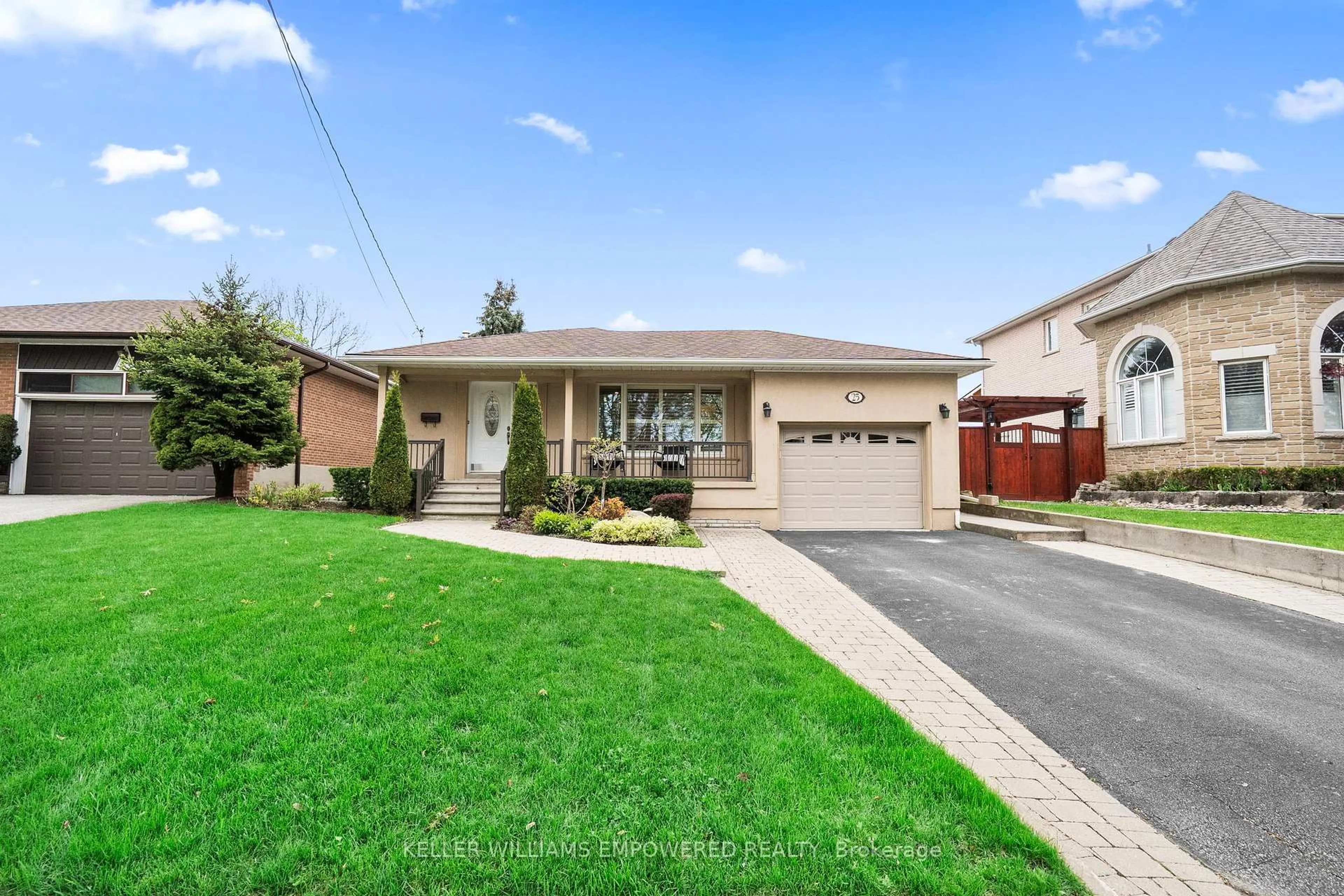 Home with brick exterior material, street for 25 Bloorlea Cres, Toronto Ontario M9B 1P2