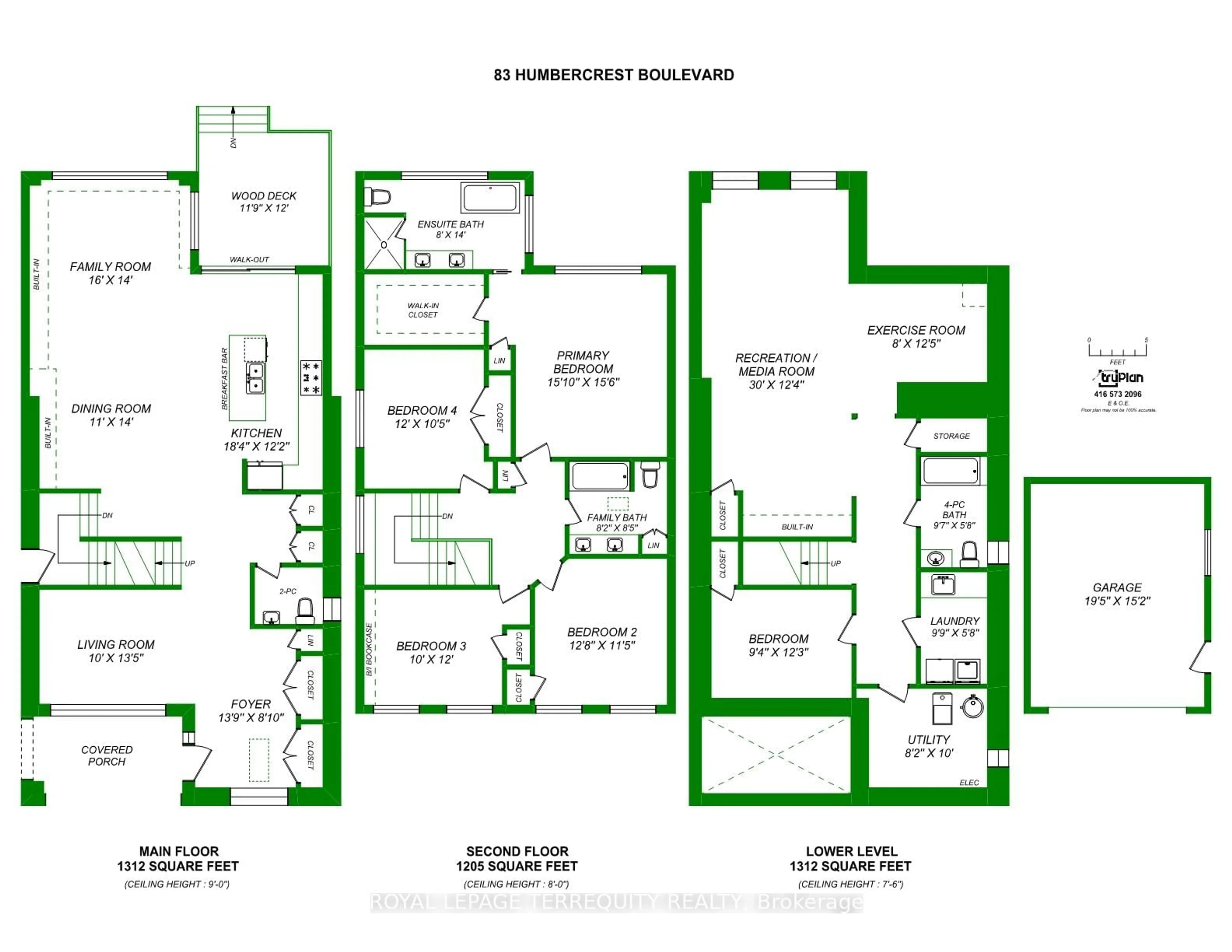 Floor plan for 83 Humbercrest Blvd, Toronto Ontario M6S 4L2