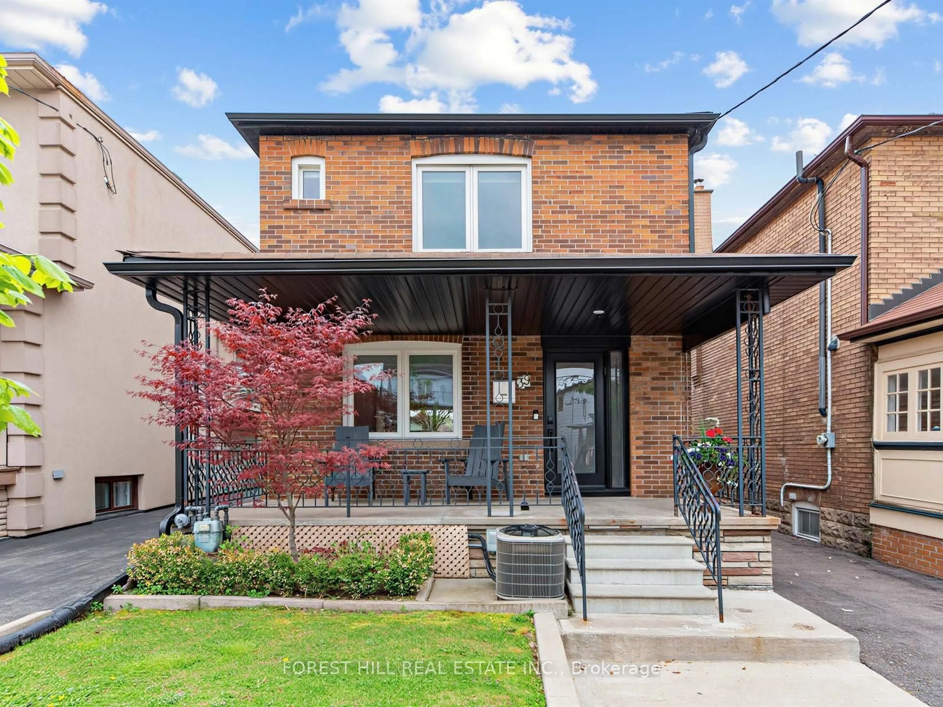 Home with brick exterior material, street for 39 Belgravia Ave, Toronto Ontario M6E 2M4