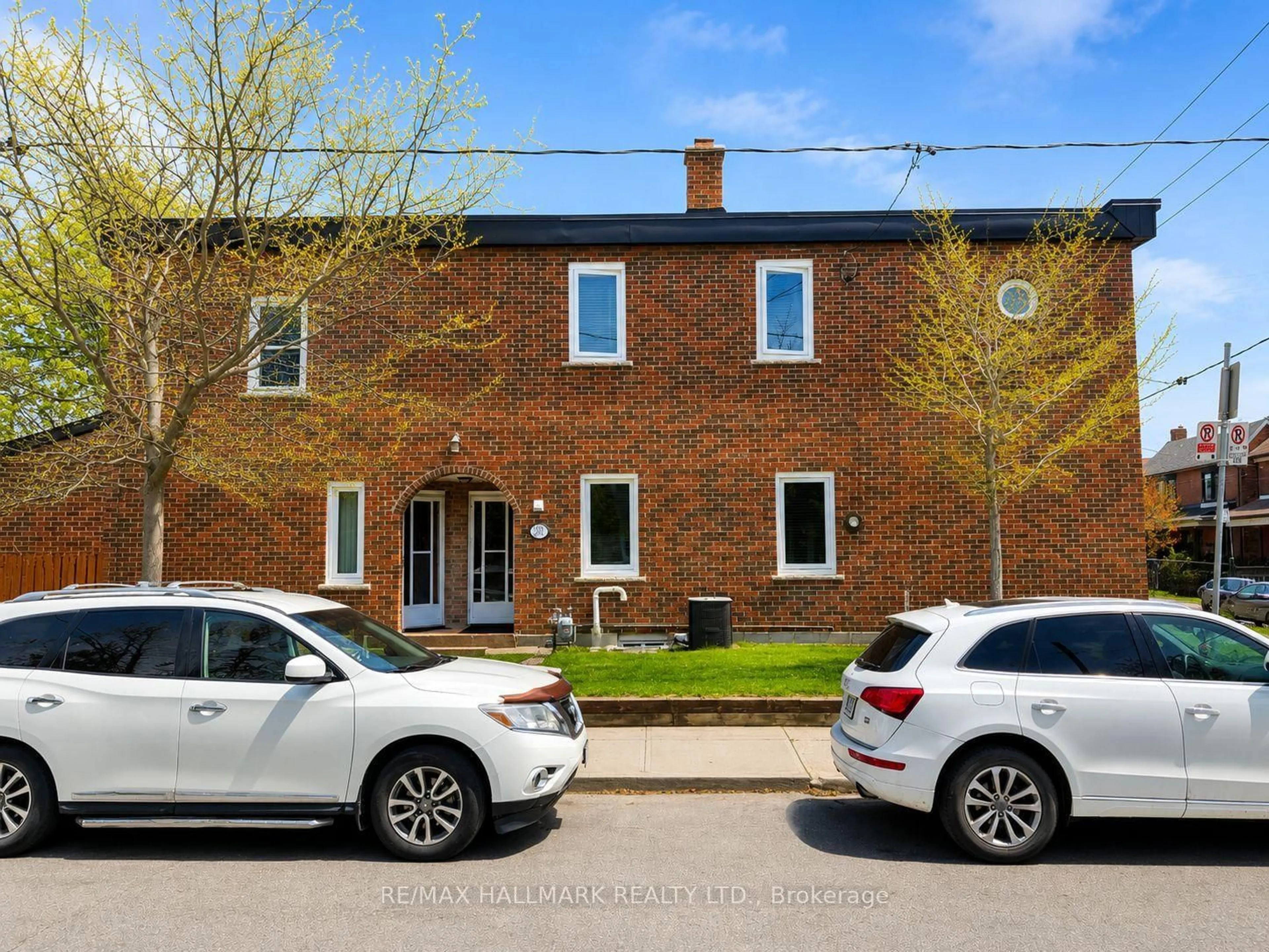Home with brick exterior material, street for 100 Ascot Ave, Toronto Ontario M6E 1E9