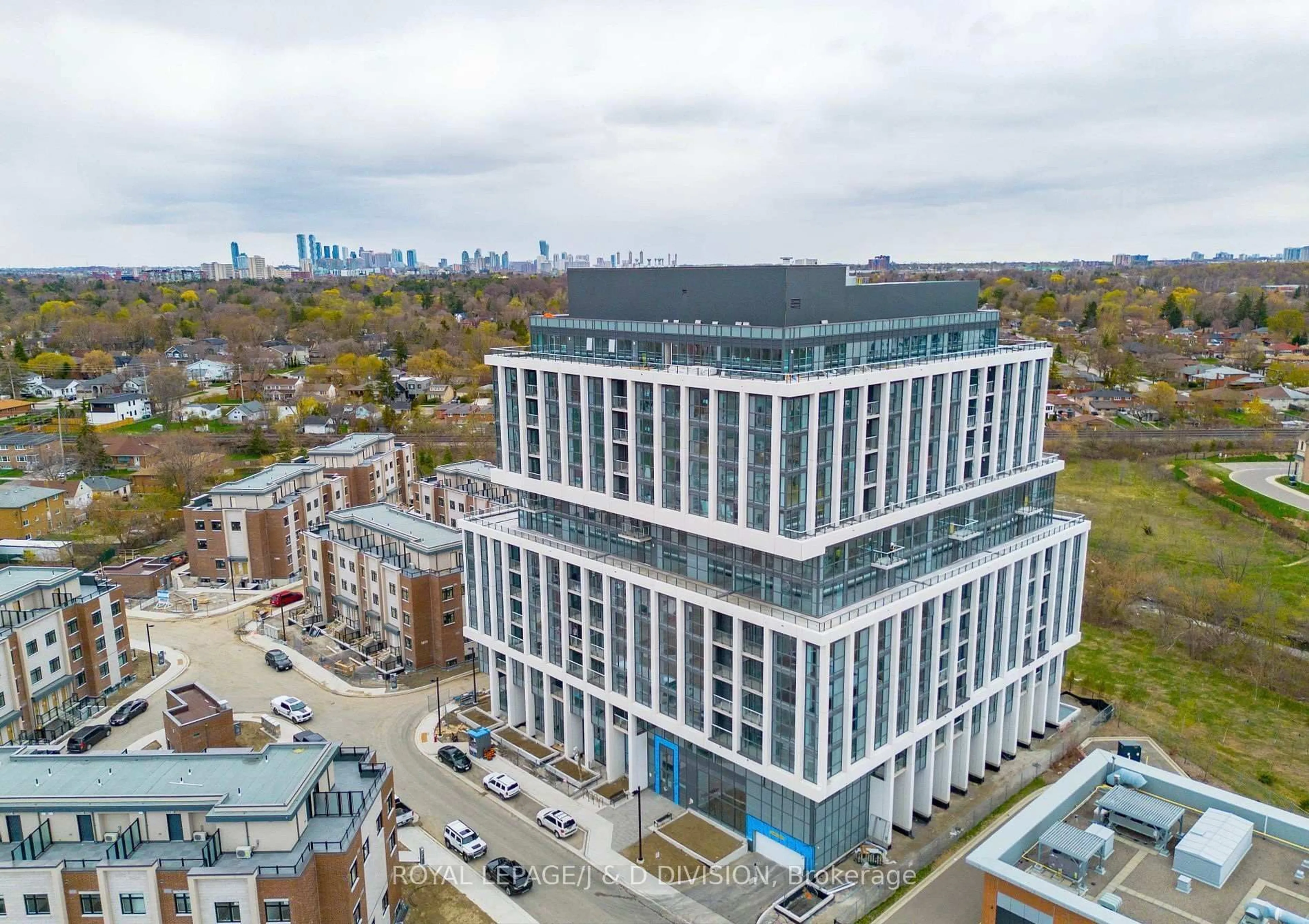 A pic from outside/outdoor area/front of a property/back of a property/a pic from drone, city buildings view from balcony for 1063 Douglas McCurdy Common #903, Mississauga Ontario L5G 0C5
