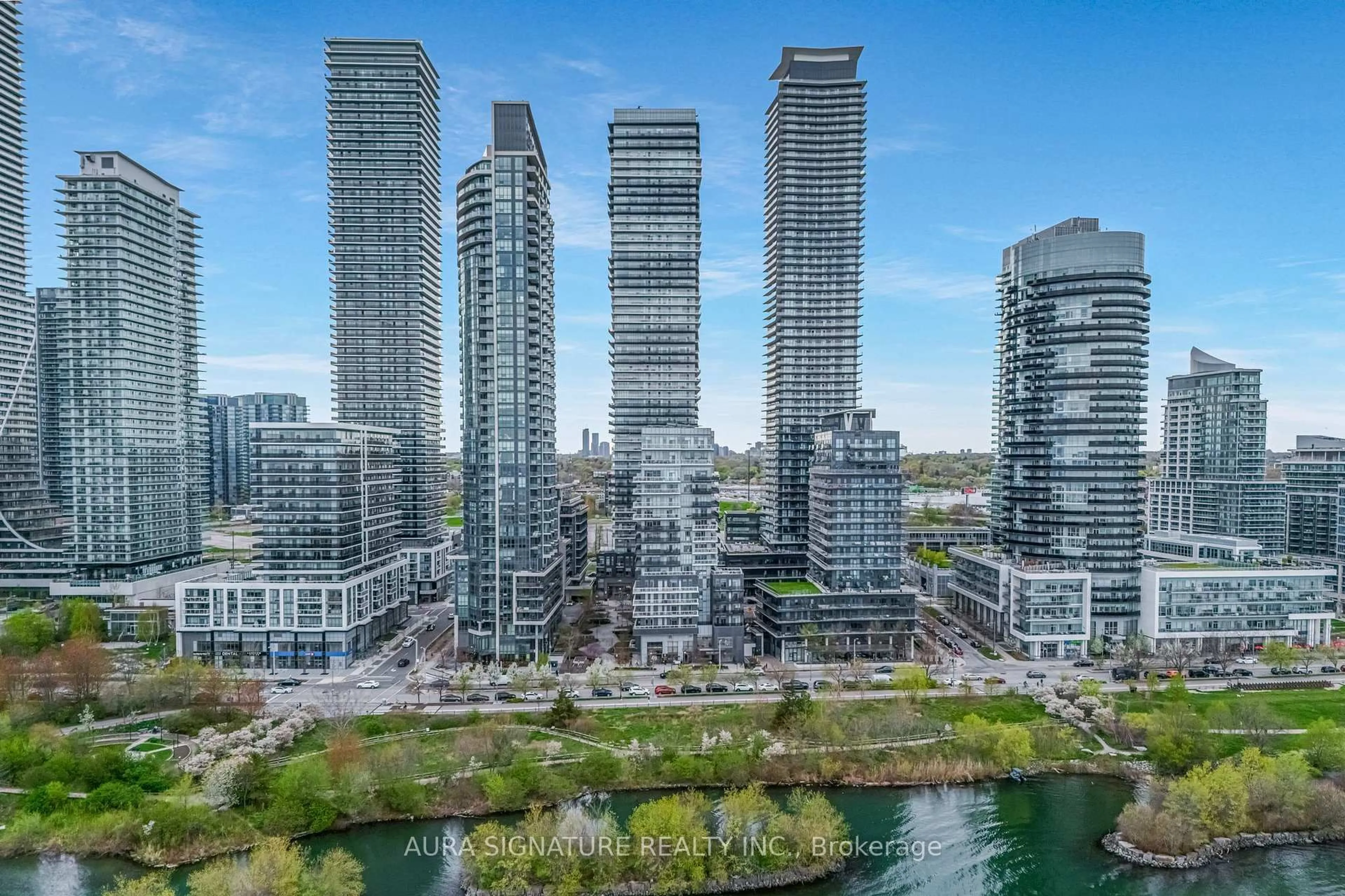 A pic from outside/outdoor area/front of a property/back of a property/a pic from drone, city buildings view from balcony for 110 Marine Parade Dr #901, Toronto Ontario M8V 0A3