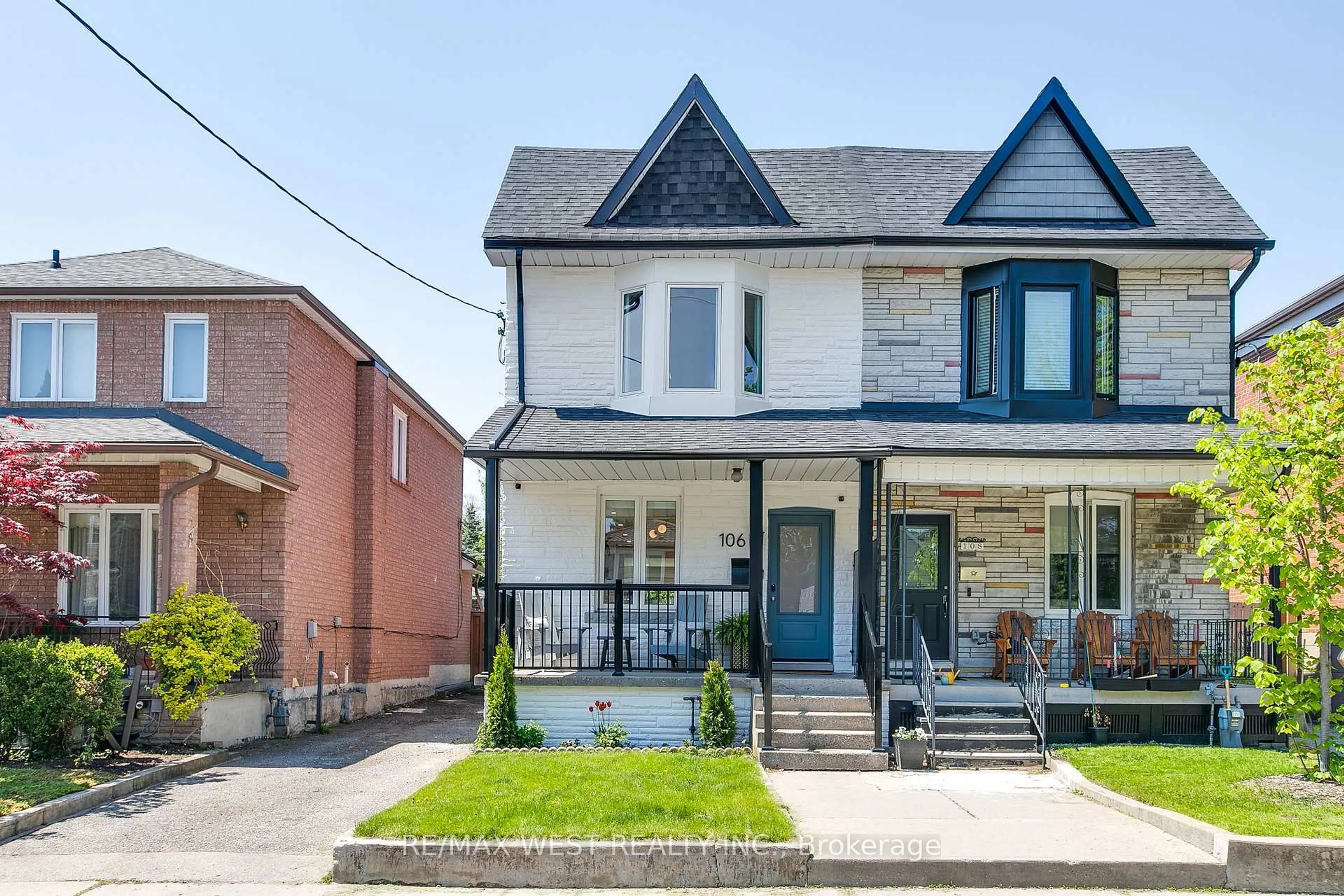 Home with brick exterior material, street for 106 Brookside Ave, Toronto Ontario M6S 4G9