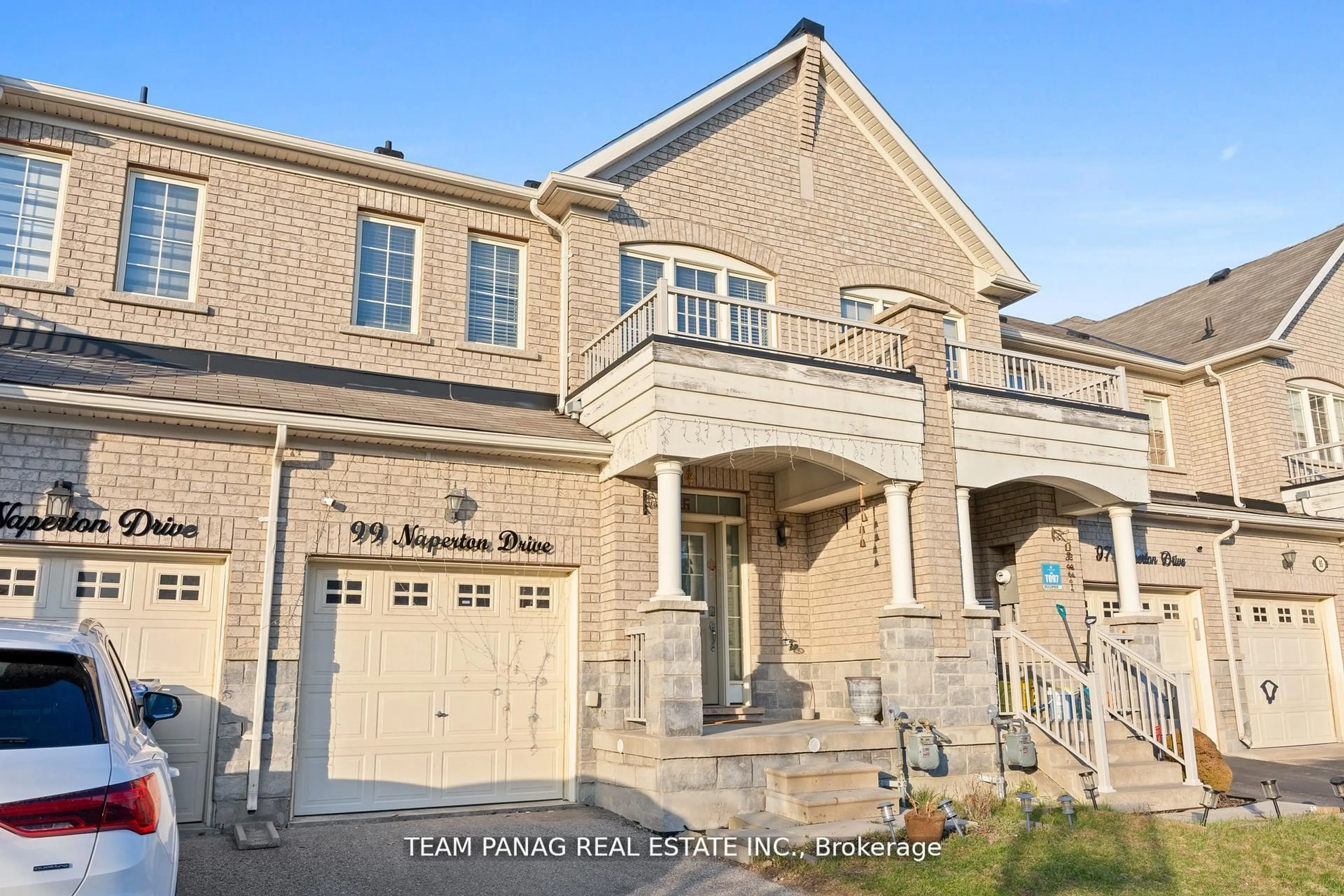Home with brick exterior material, street for 99 Naperton Dr, Brampton Ontario L6R 3N5