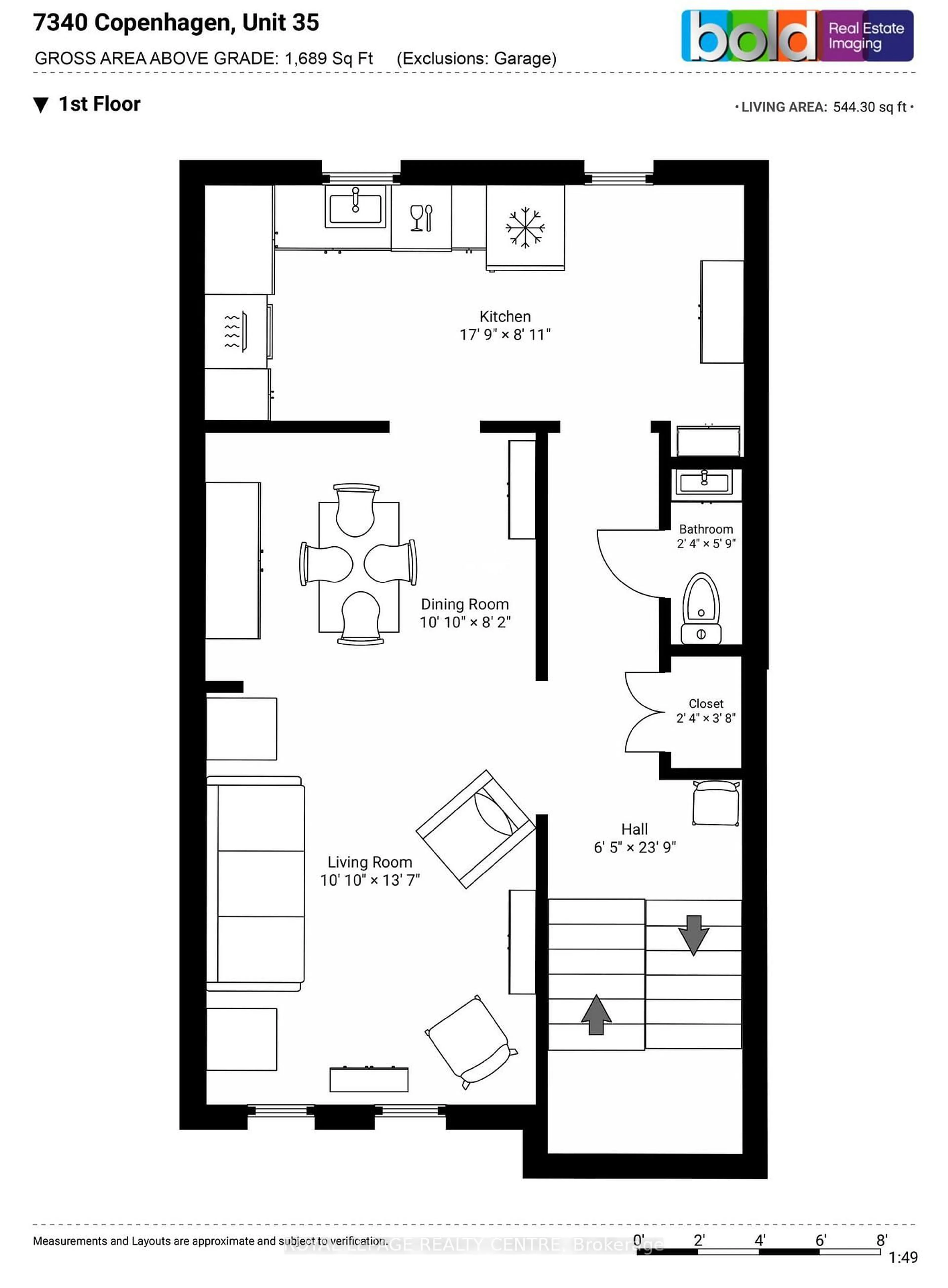 Floor plan for 7340 Copenhagen Rd #35, Mississauga Ontario L5N 2S5
