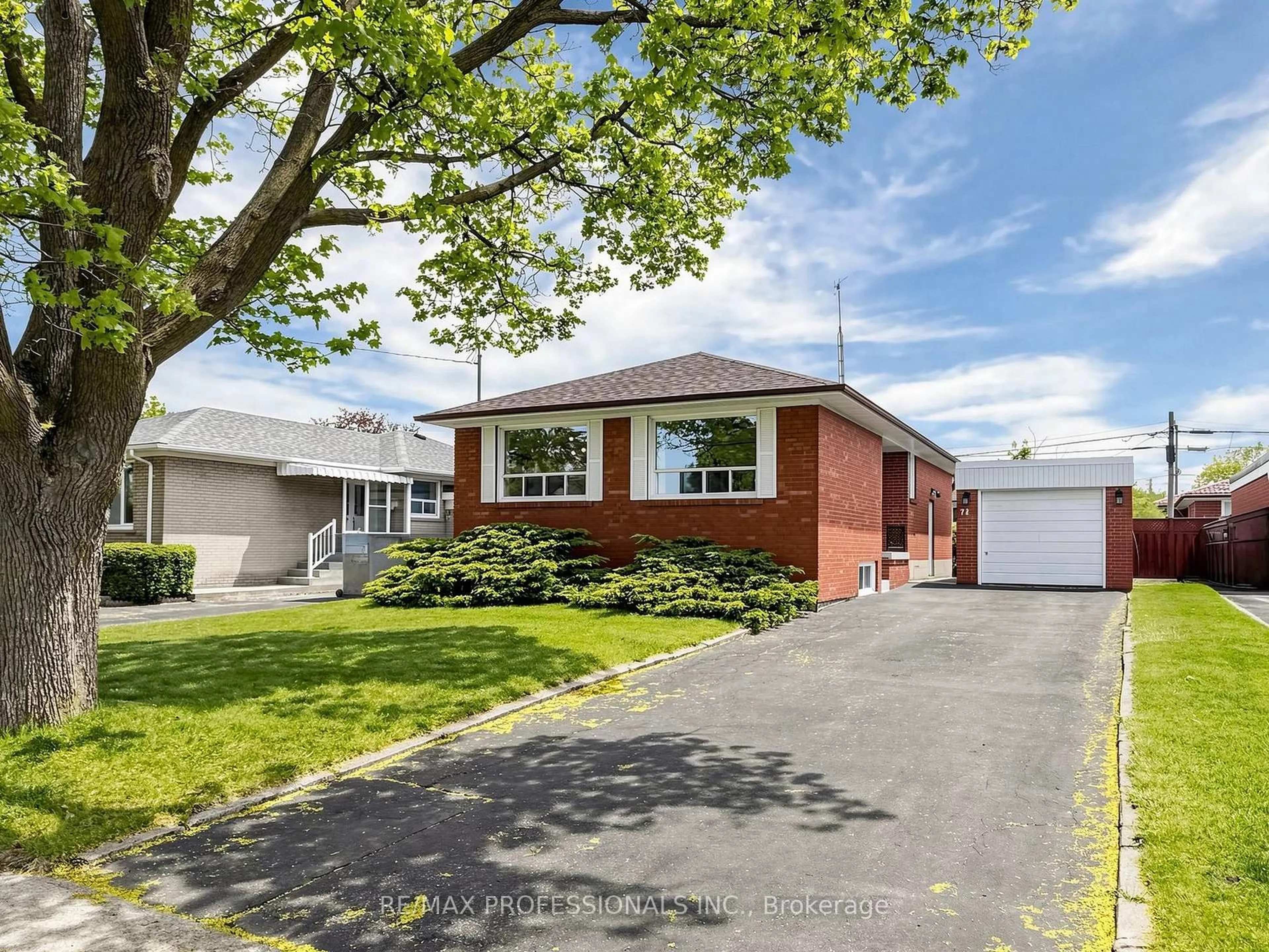 Home with brick exterior material, street for 72 Frost St, Toronto Ontario M9W 1Y8