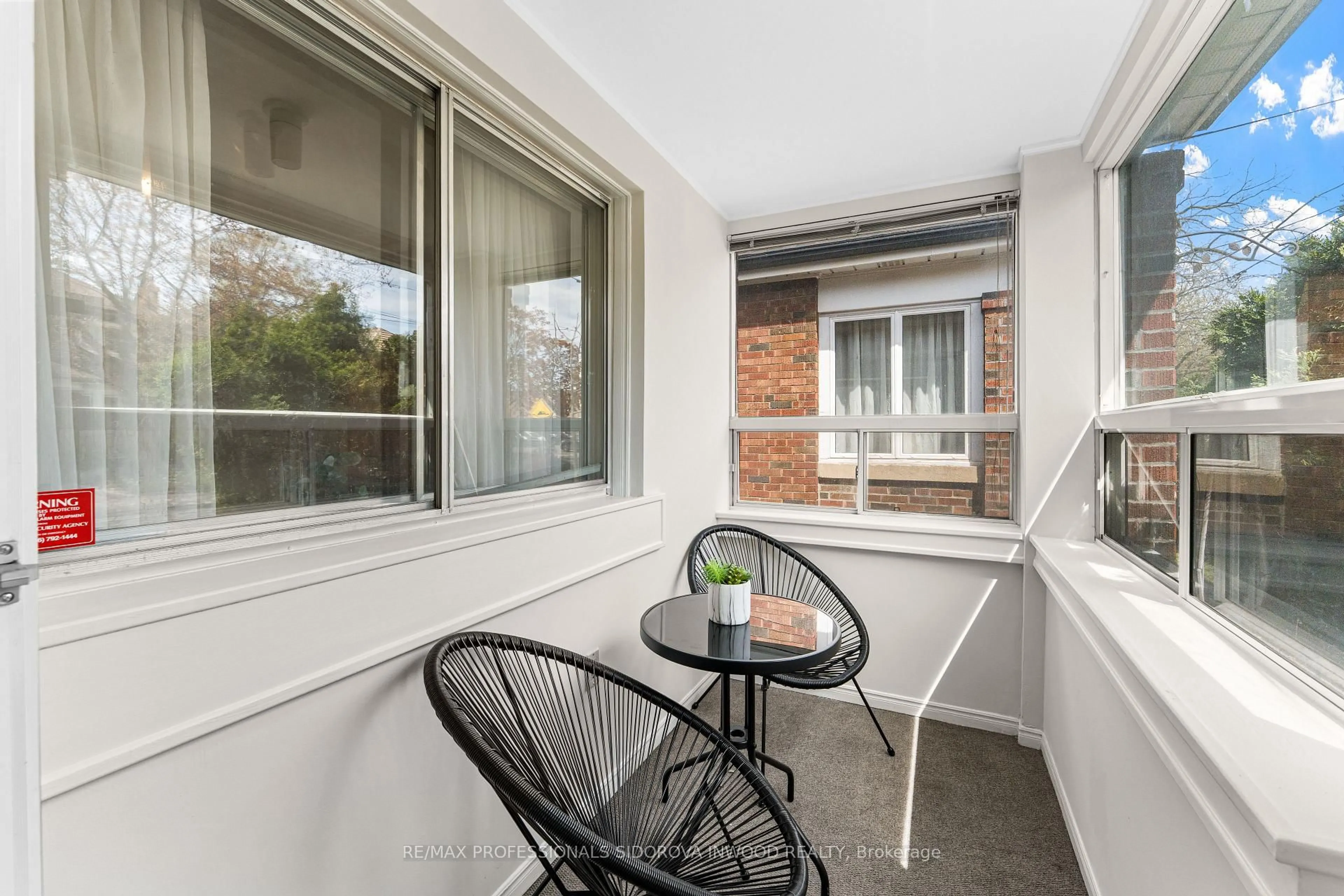 Balcony in the apartment, street for 580 Willard Ave, Toronto Ontario M6S 3S2