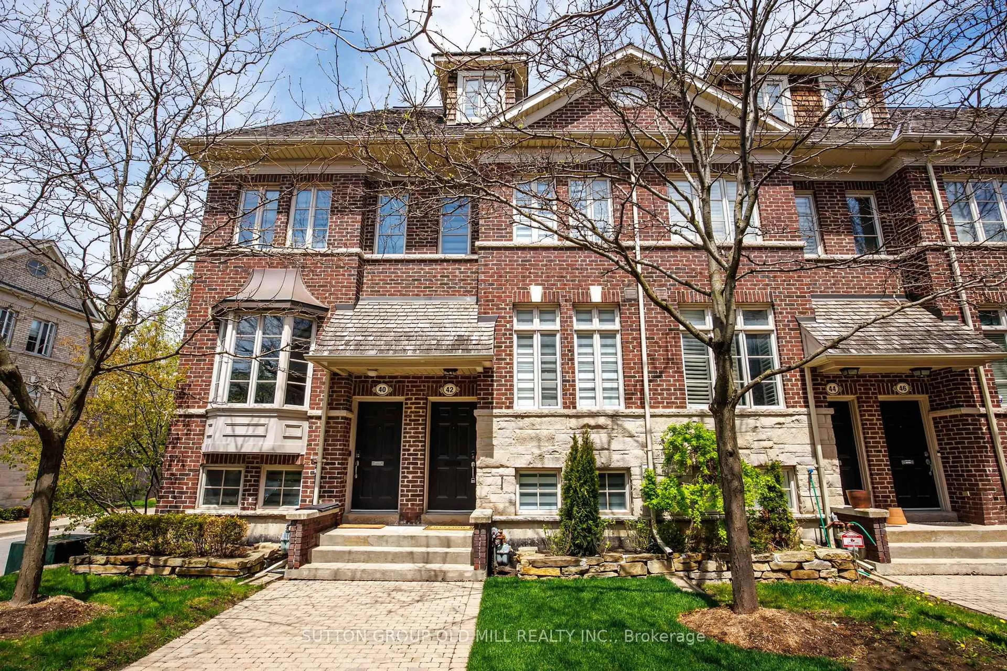 Home with brick exterior material, street for 42 Furrow Lane, Toronto Ontario M8Z 0A3