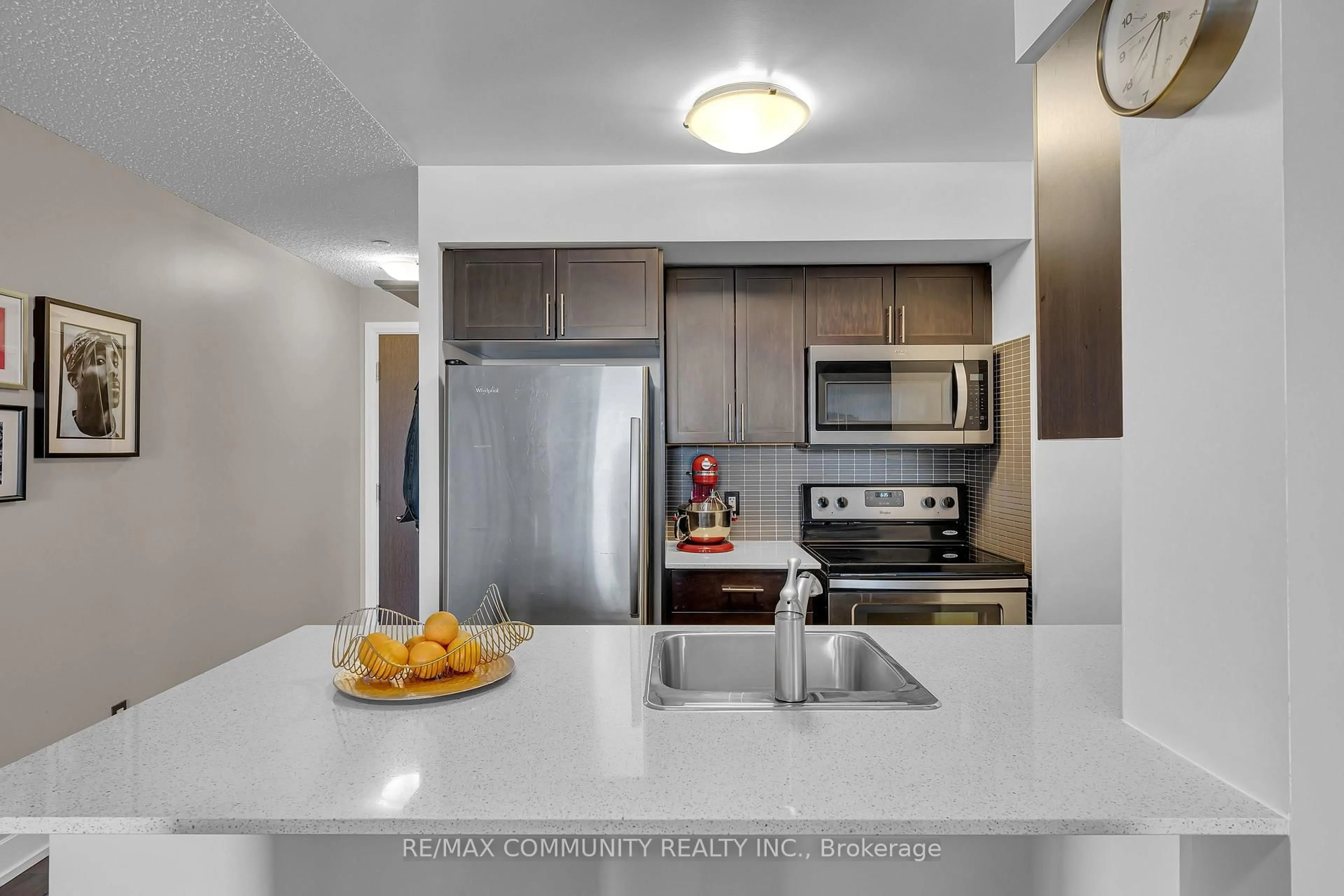 Standard kitchen, unknown for 2 Eva Rd #1227, Toronto Ontario M9C 0A9