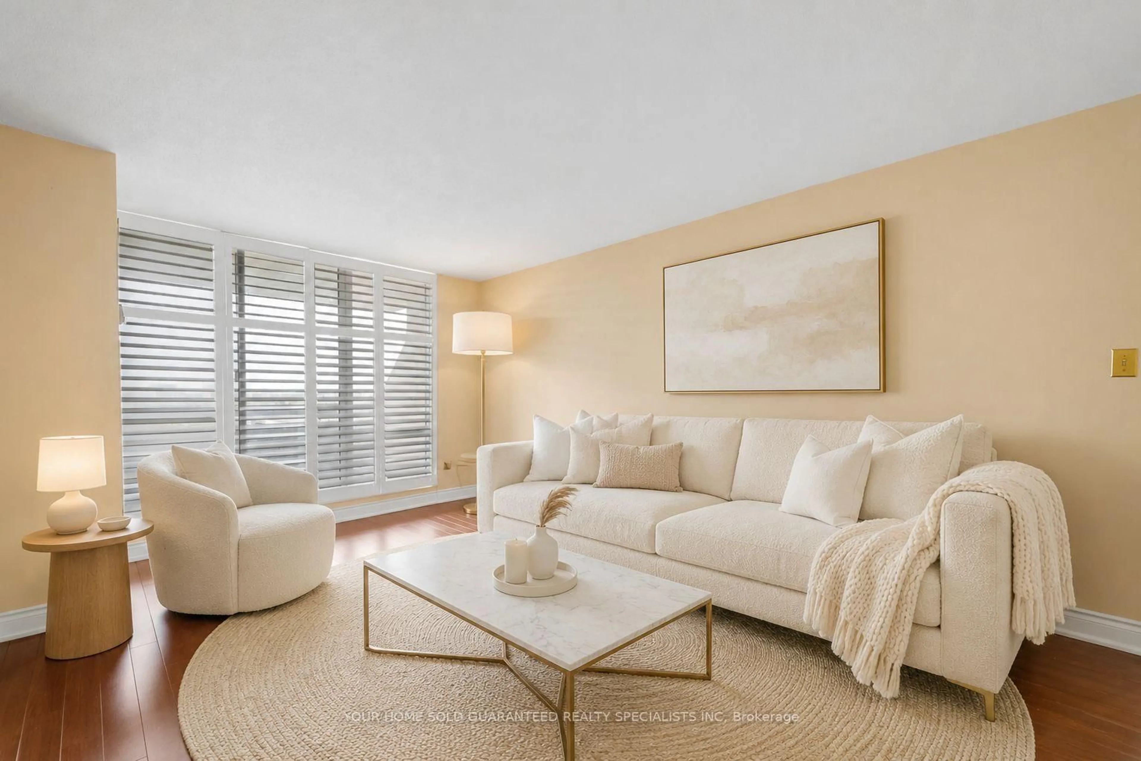 Living room with furniture, unknown for 362 THE EAST MALL #1203, Toronto Ontario M9B 6C4