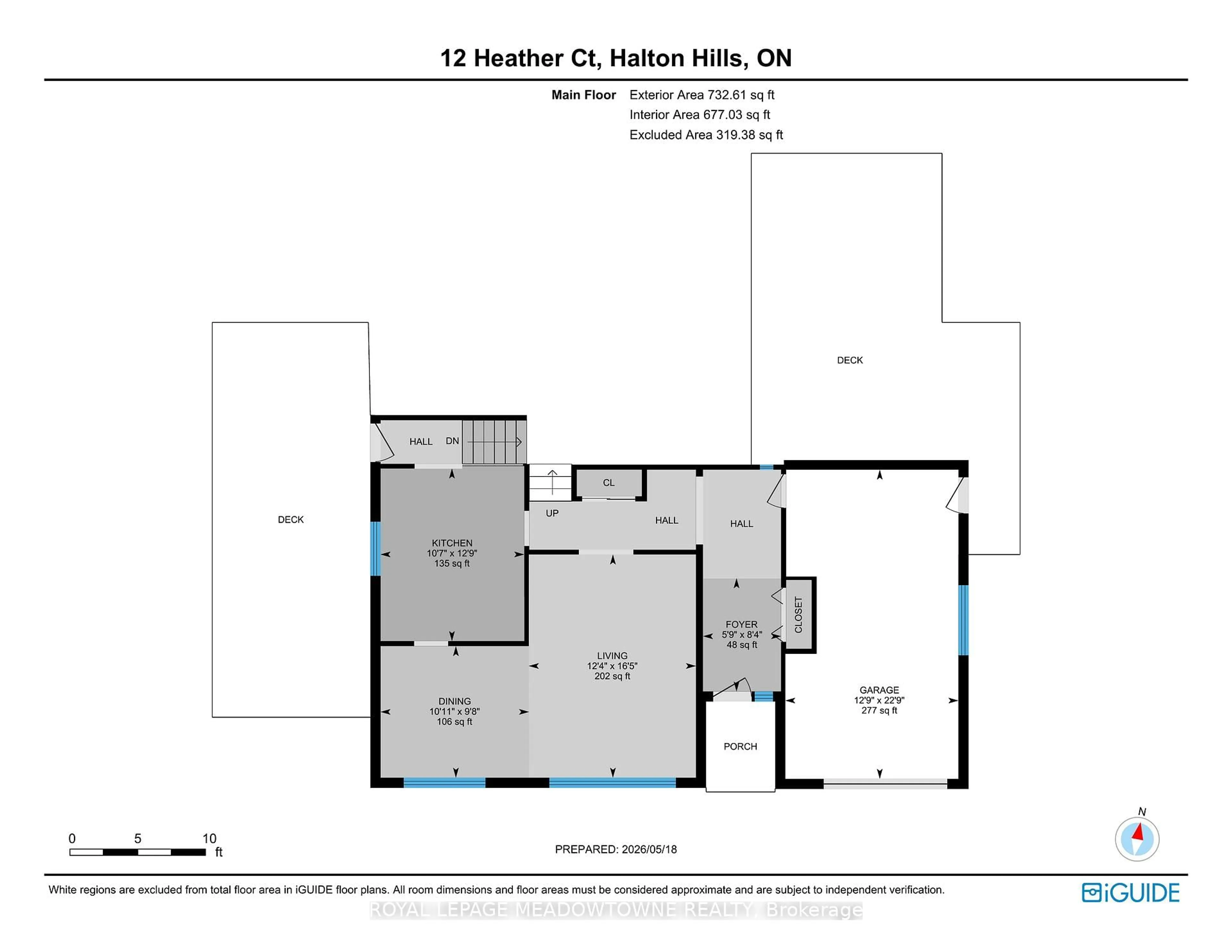 Floor plan for 12 Heather Crt, Halton Hills Ontario L7G 2R6
