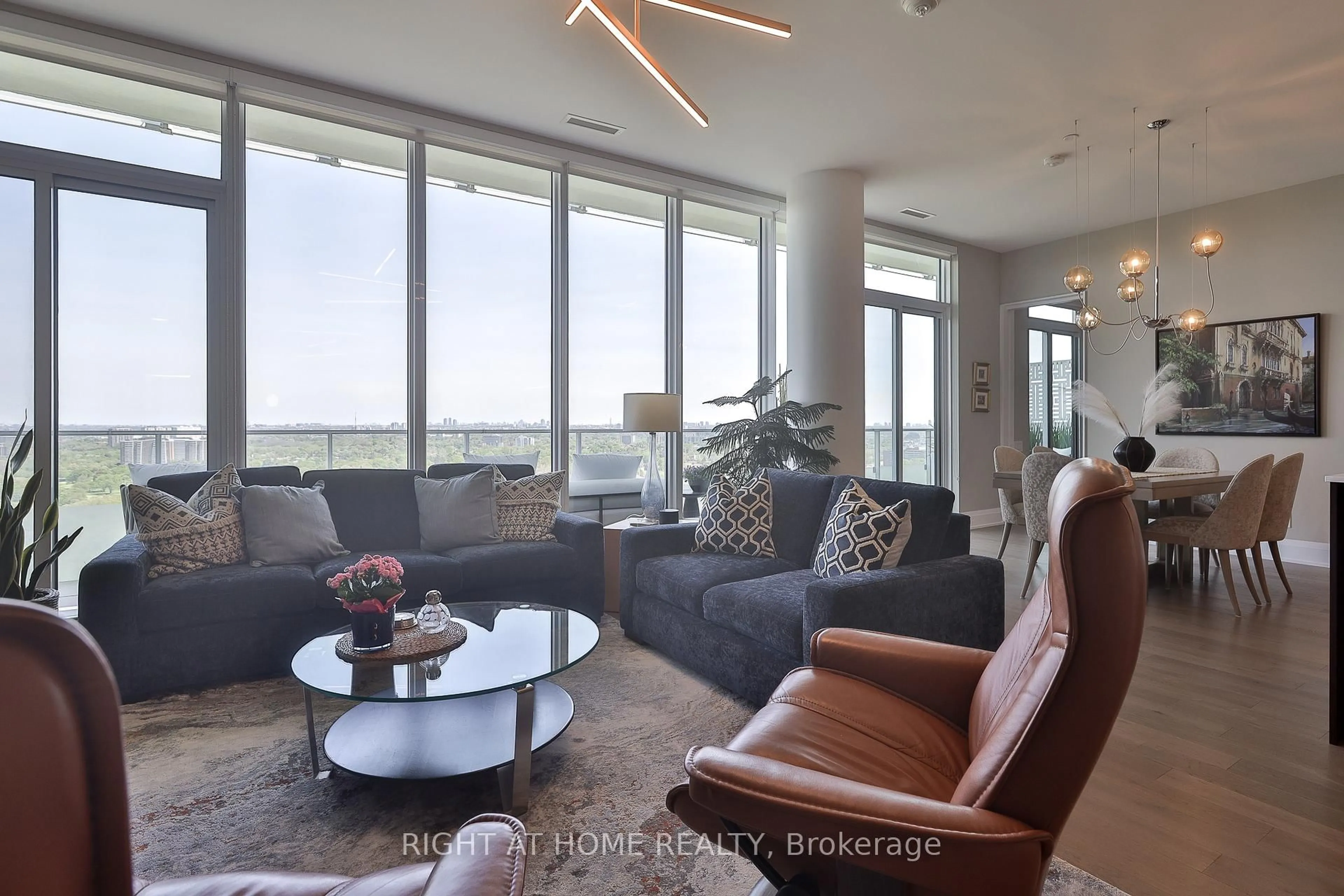 Living room with furniture, unknown for 20 Brin Dr #2003, Toronto Ontario M8X 0B2