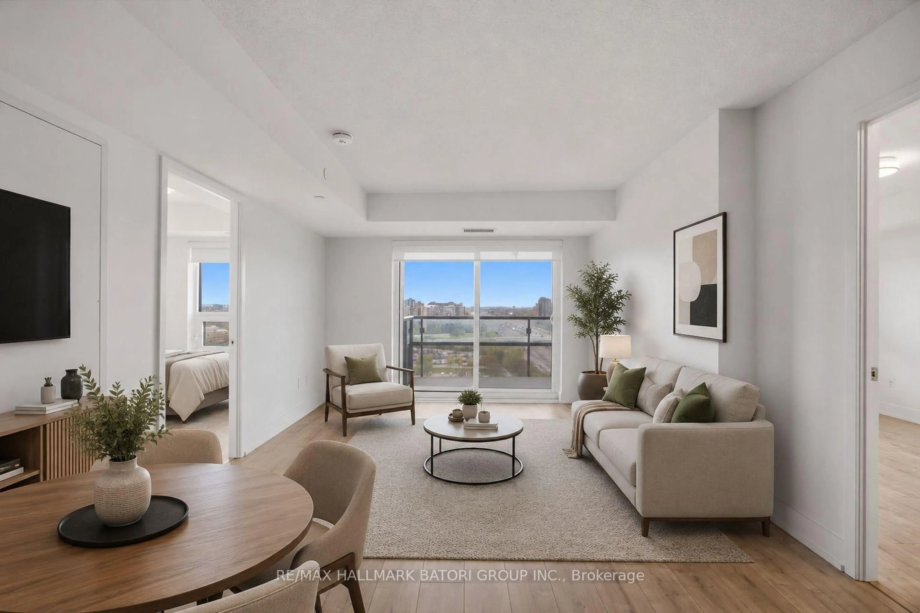 Living room with furniture, unknown for 10 Eva Rd #1505, Toronto Ontario M9C 1E8