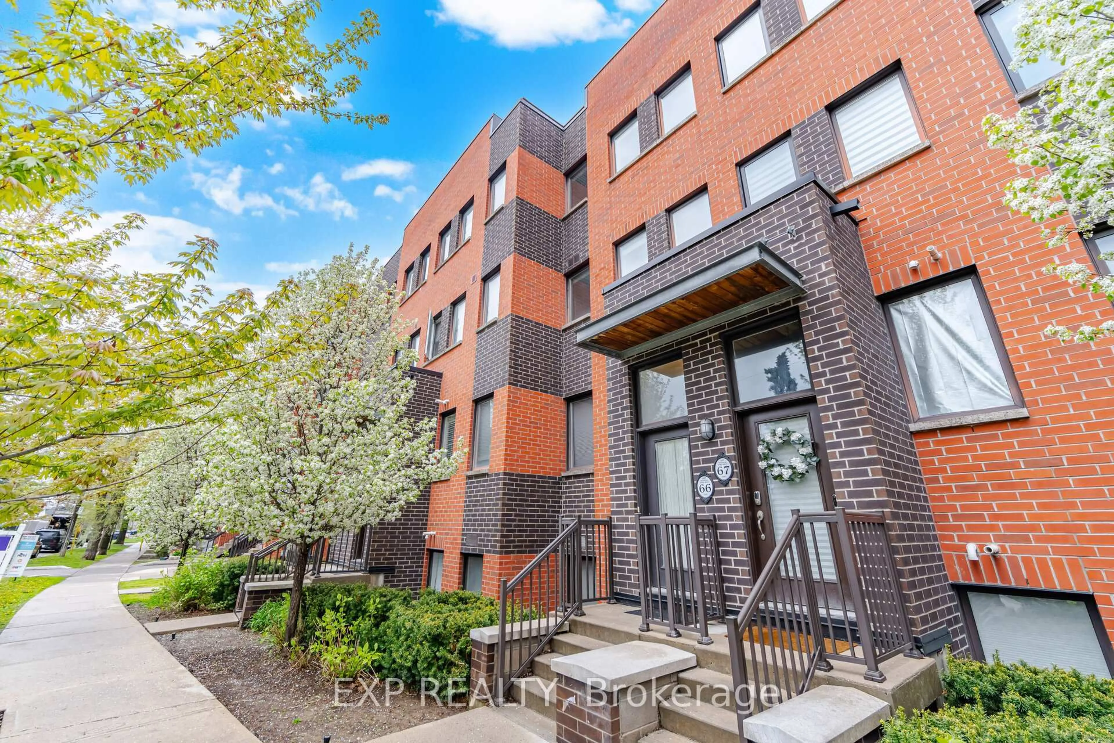 Home with brick exterior material, building for 60 Winston Park Blvd #66, Toronto Ontario M3K 0A4