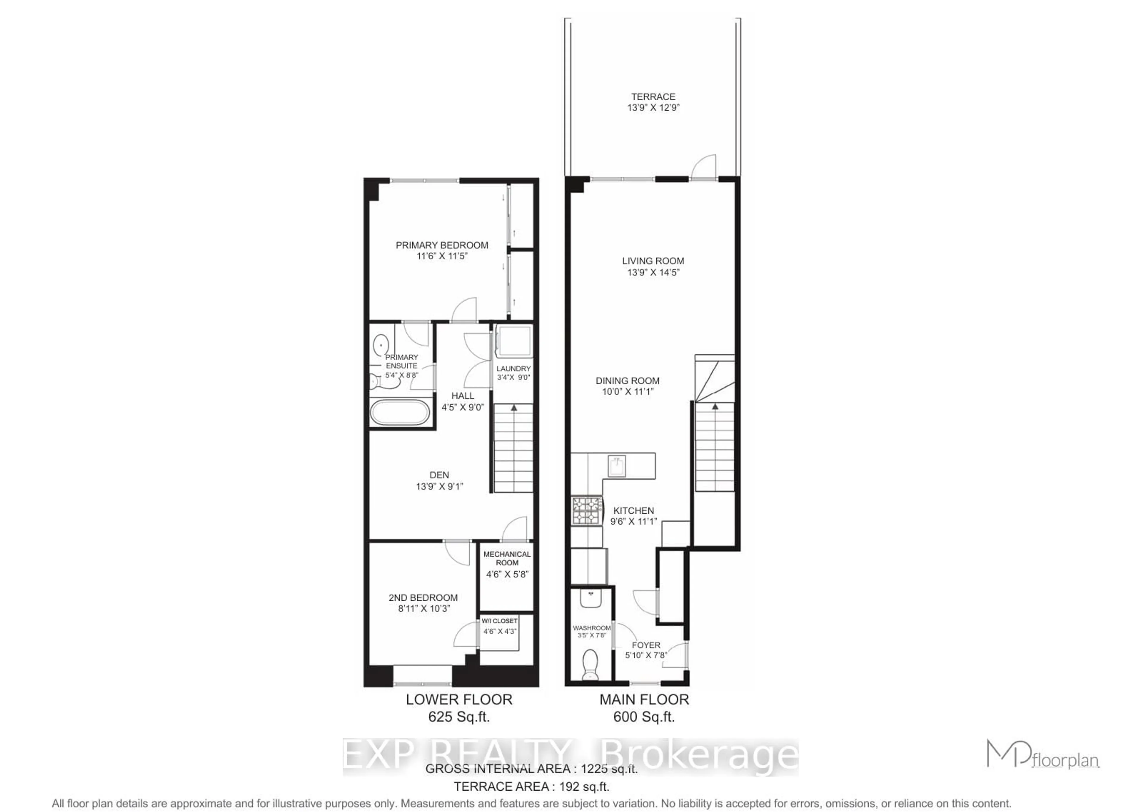 Floor plan for 110 Caledonia Park Rd #2, Toronto Ontario M6H 0B2