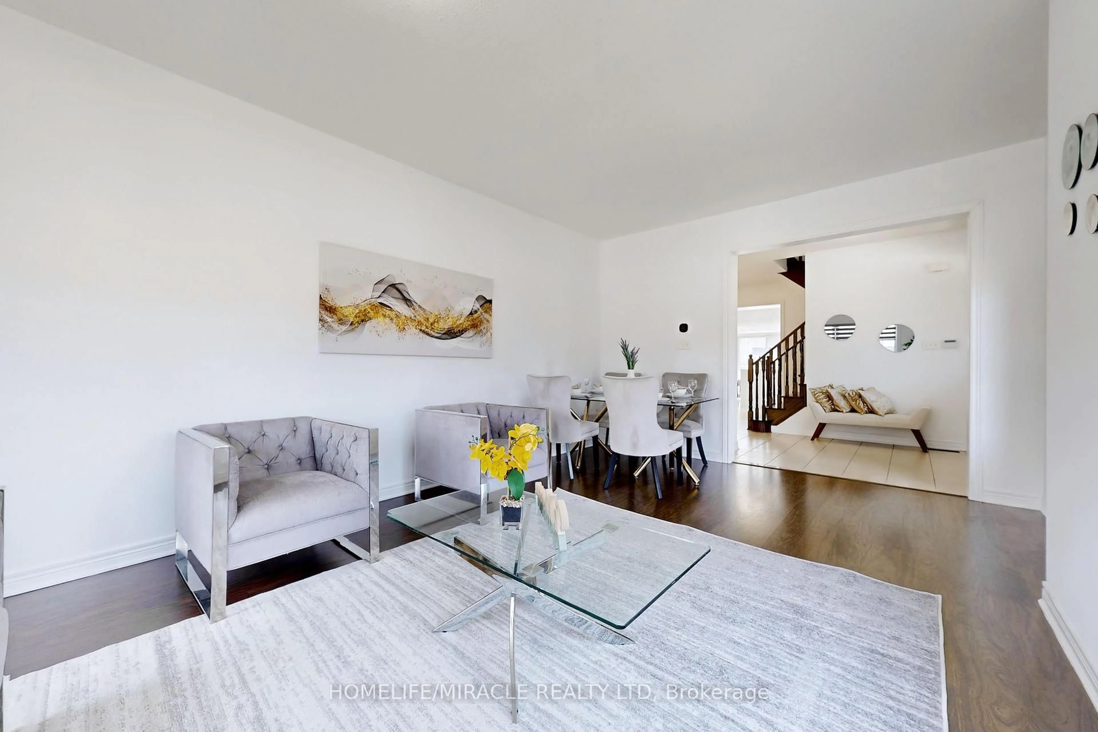 Living room with furniture, unknown for 63 Sleightholme Cres, Brampton Ontario L6P 3E7