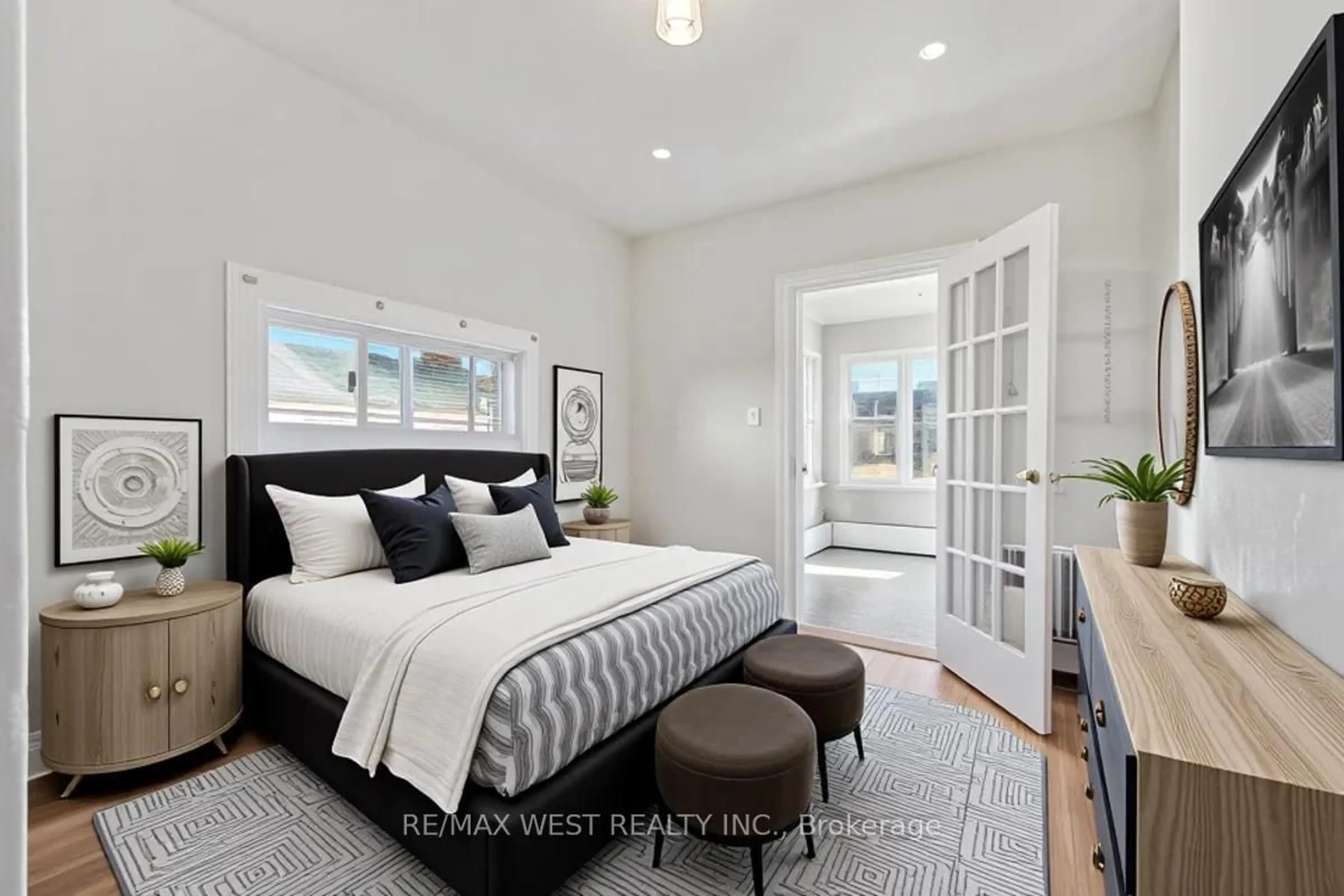 Bedroom with bed, unknown for 29 Prennan Ave, Toronto Ontario M9B 4B7