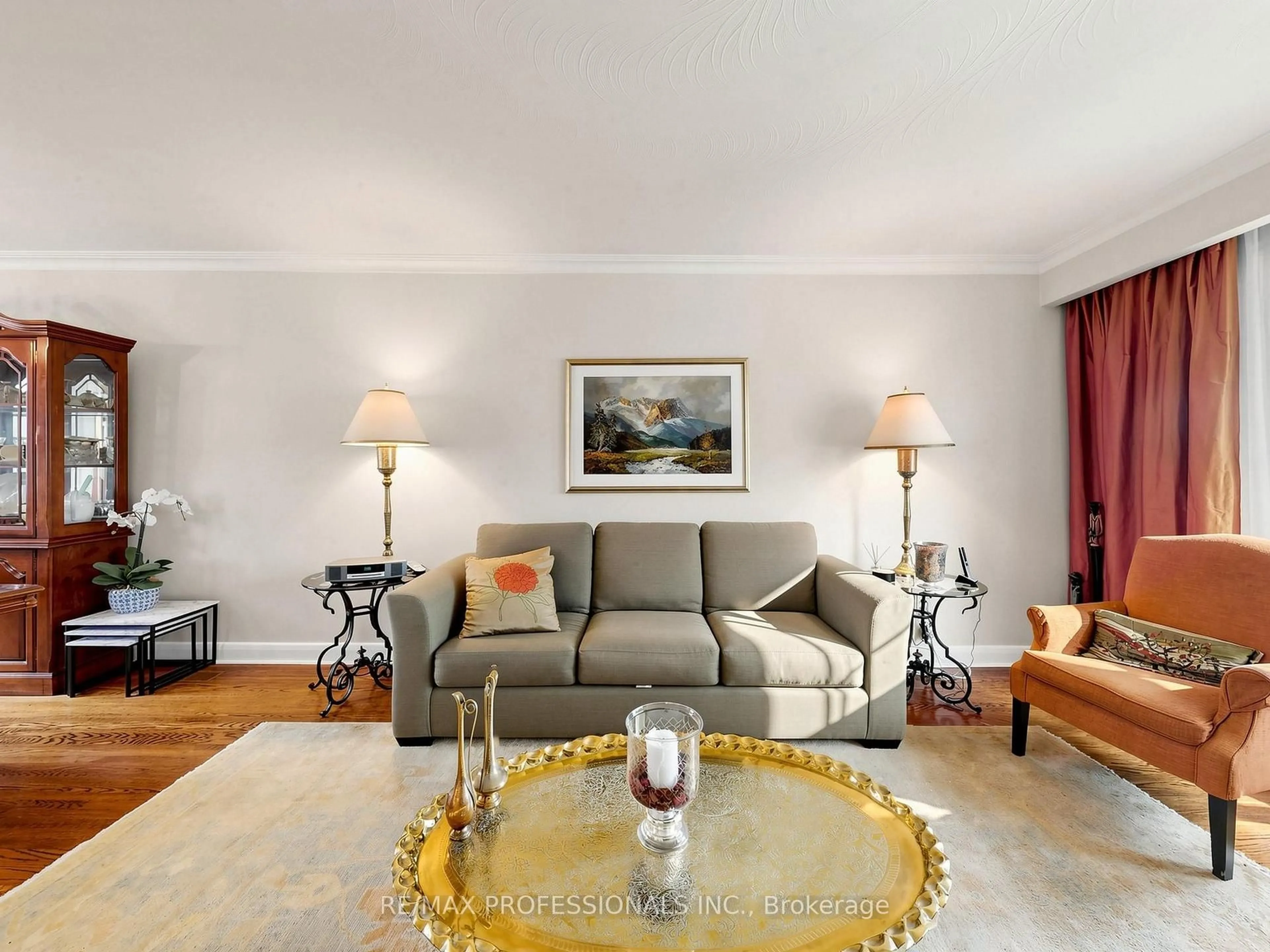 Living room with furniture, unknown for 24 Breadner Dr, Toronto Ontario M9R 3M4