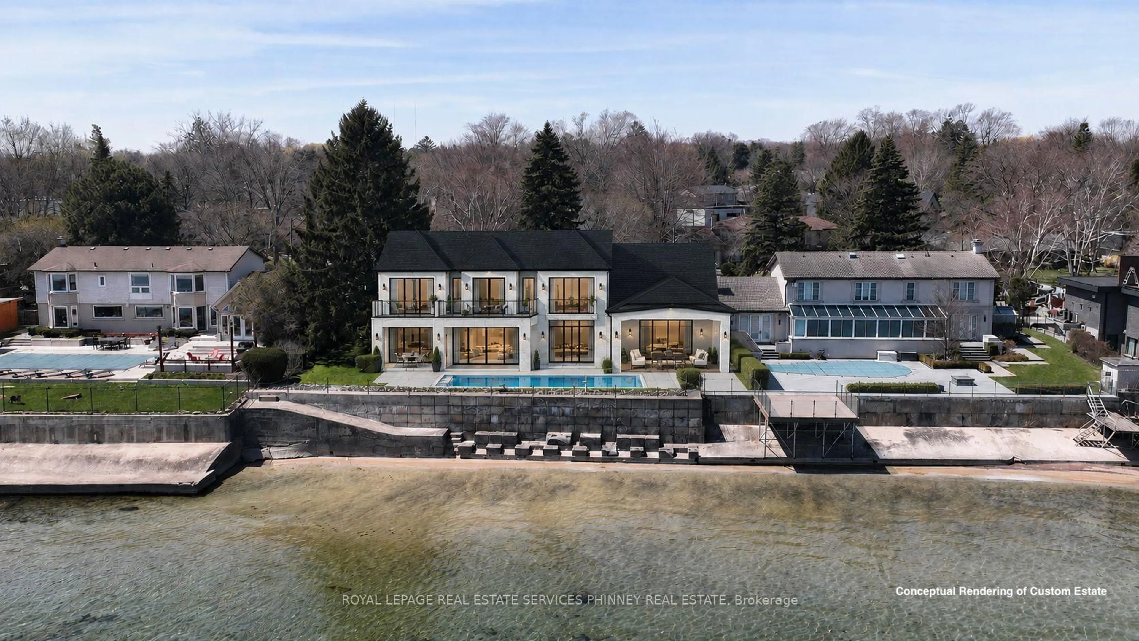 A pic from outside/outdoor area/front of a property/back of a property/a pic from drone, water/lake/river/ocean view for 1460 Watersedge Rd, Mississauga Ontario L5J 1A4