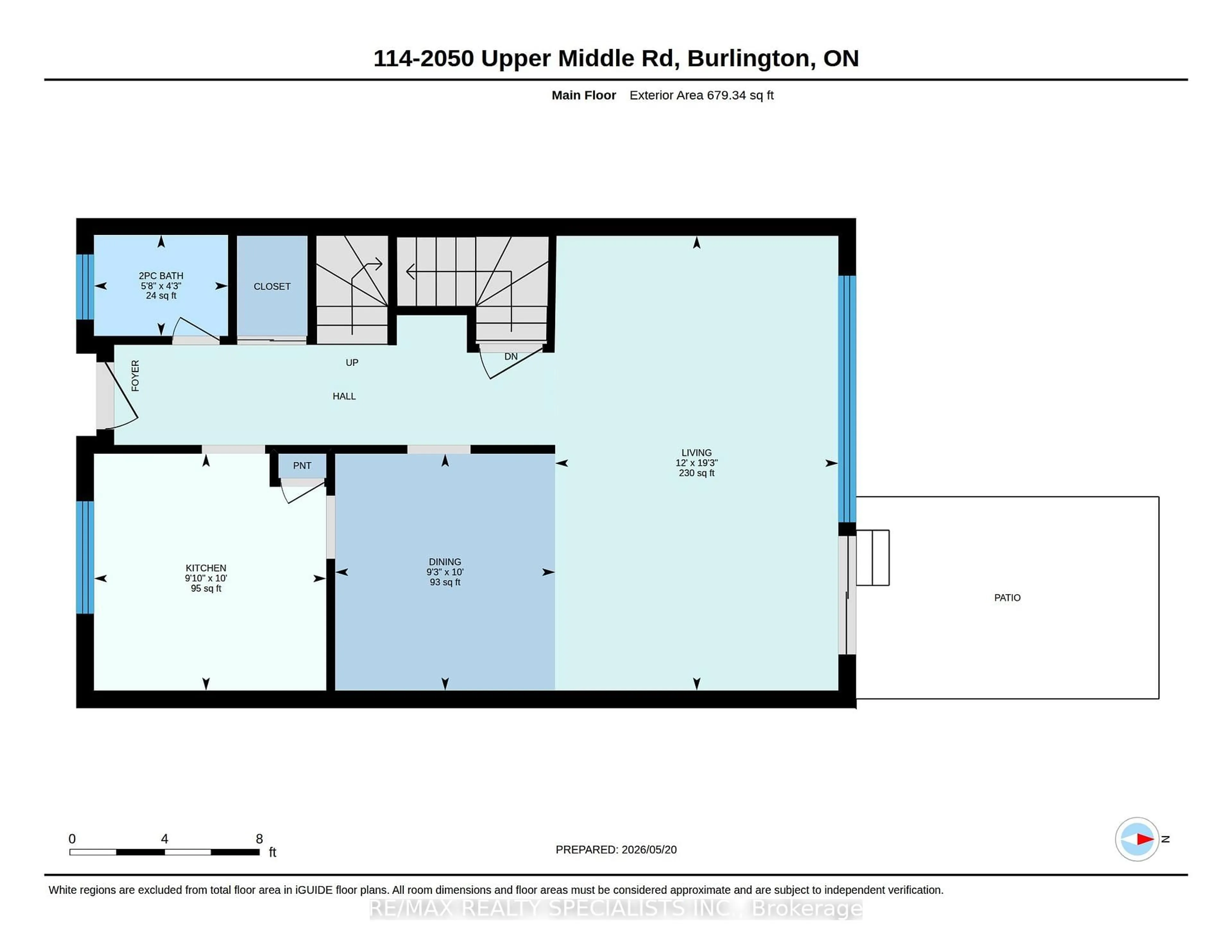 Floor plan for 2050 Upper Middle Rd #114, Burlington Ontario L7P 3R9