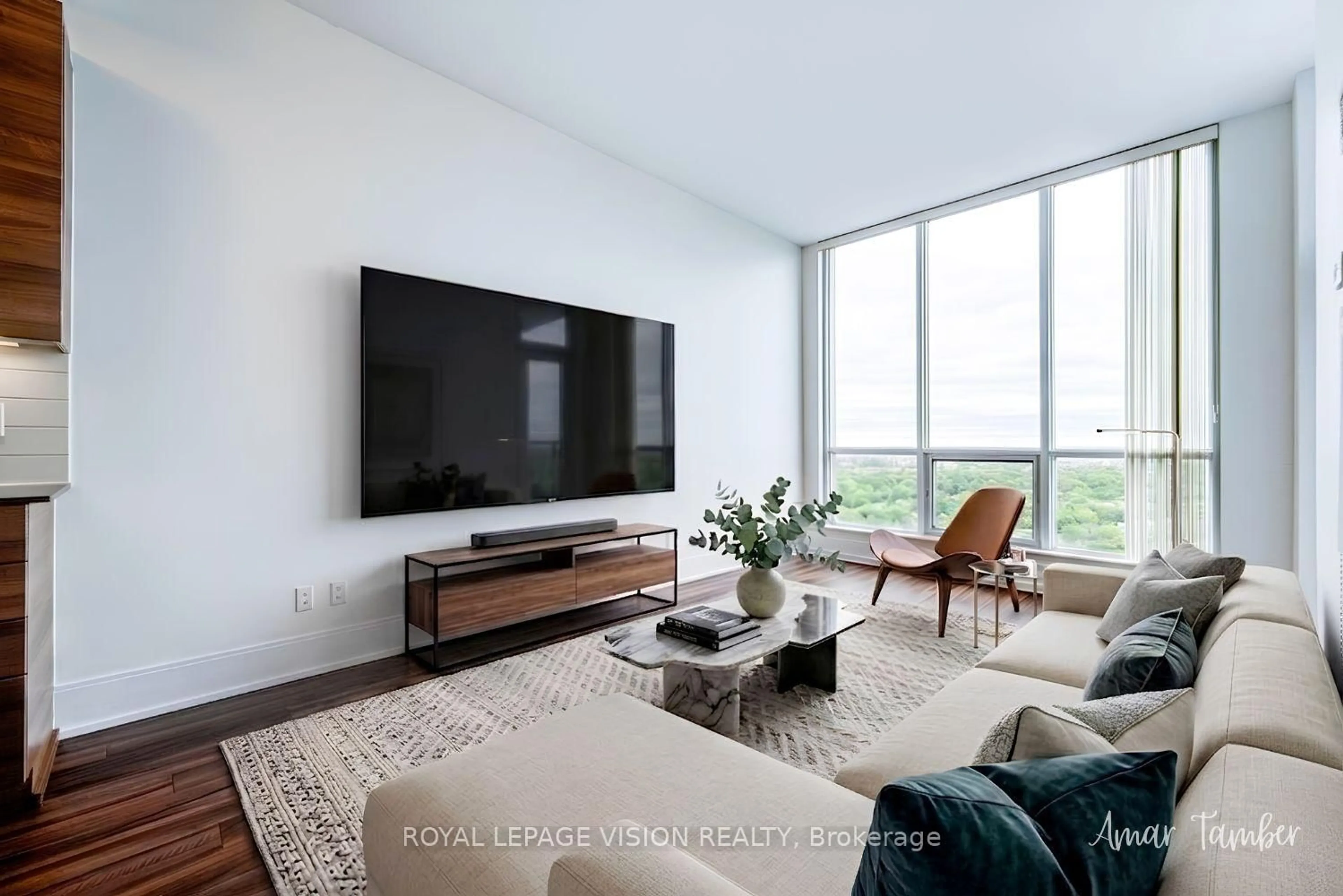 Living room with furniture, unknown for 15 Viking Lane #PH5, Toronto Ontario M9B 0A4