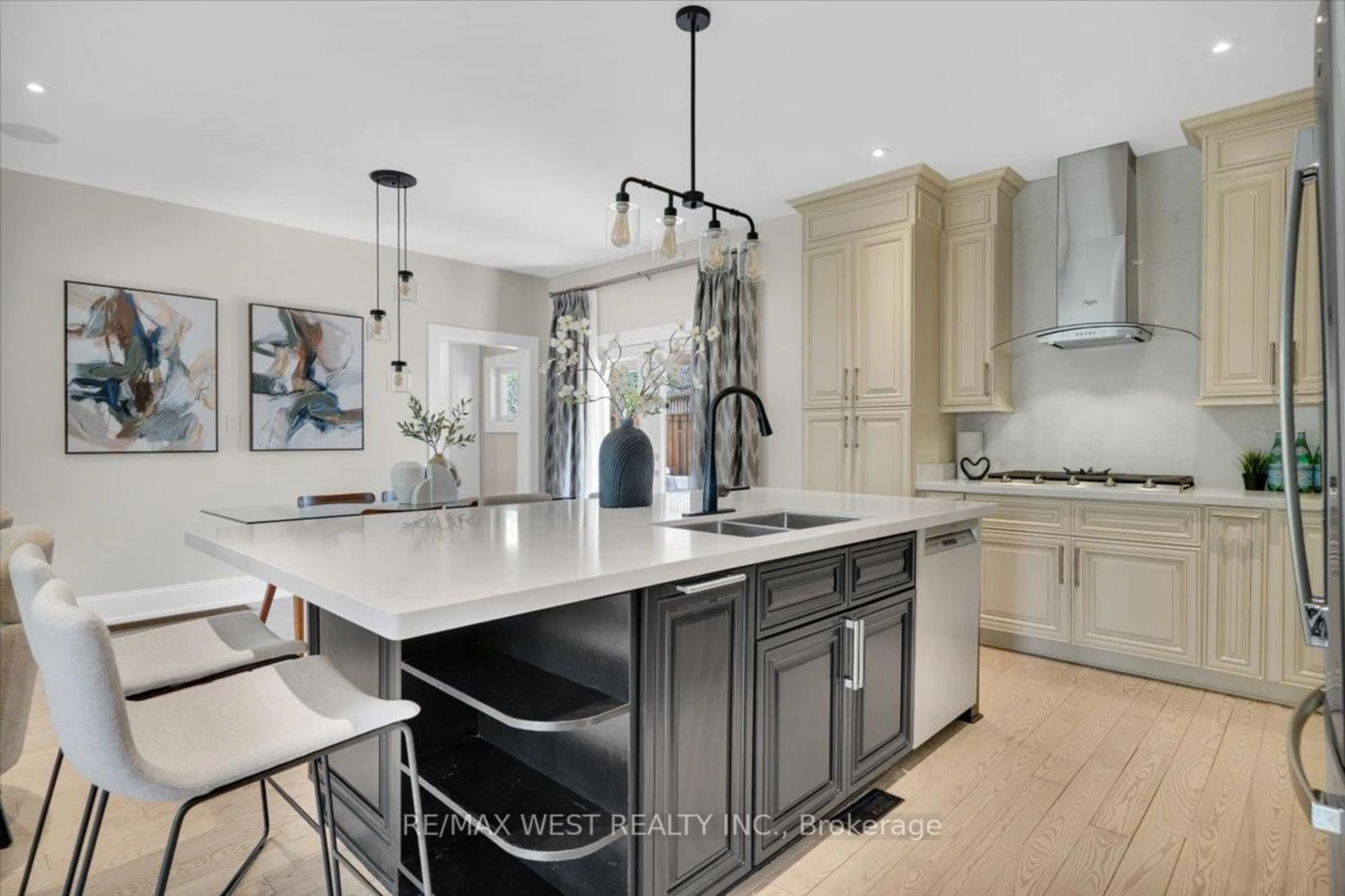 Contemporary kitchen, ceramic/tile floor for 2456 Bridge Rd, Oakville Ontario L6L 2H1