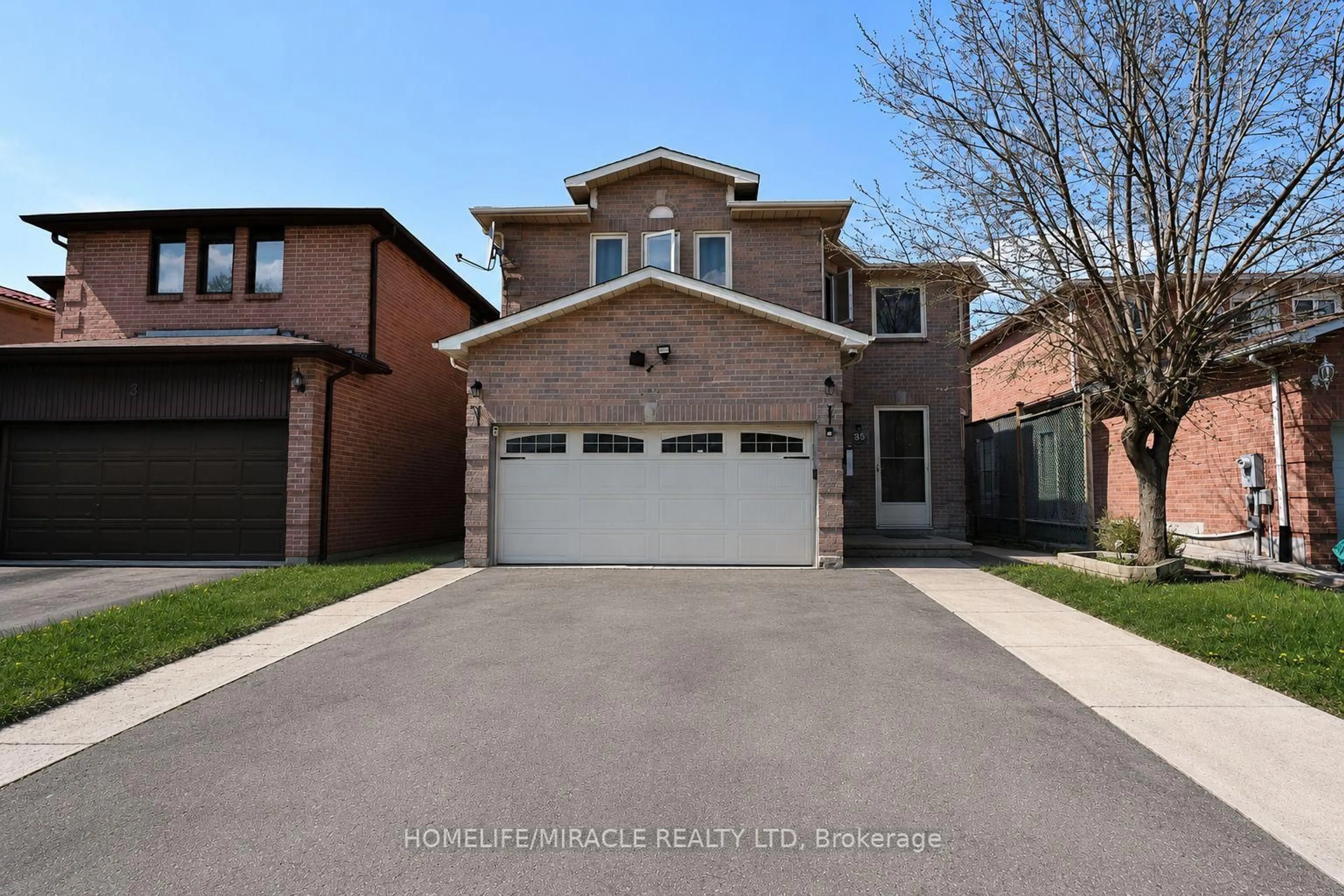 Home with brick exterior material, street for 35 Kirk Dr, Brampton Ontario L6X 4E6