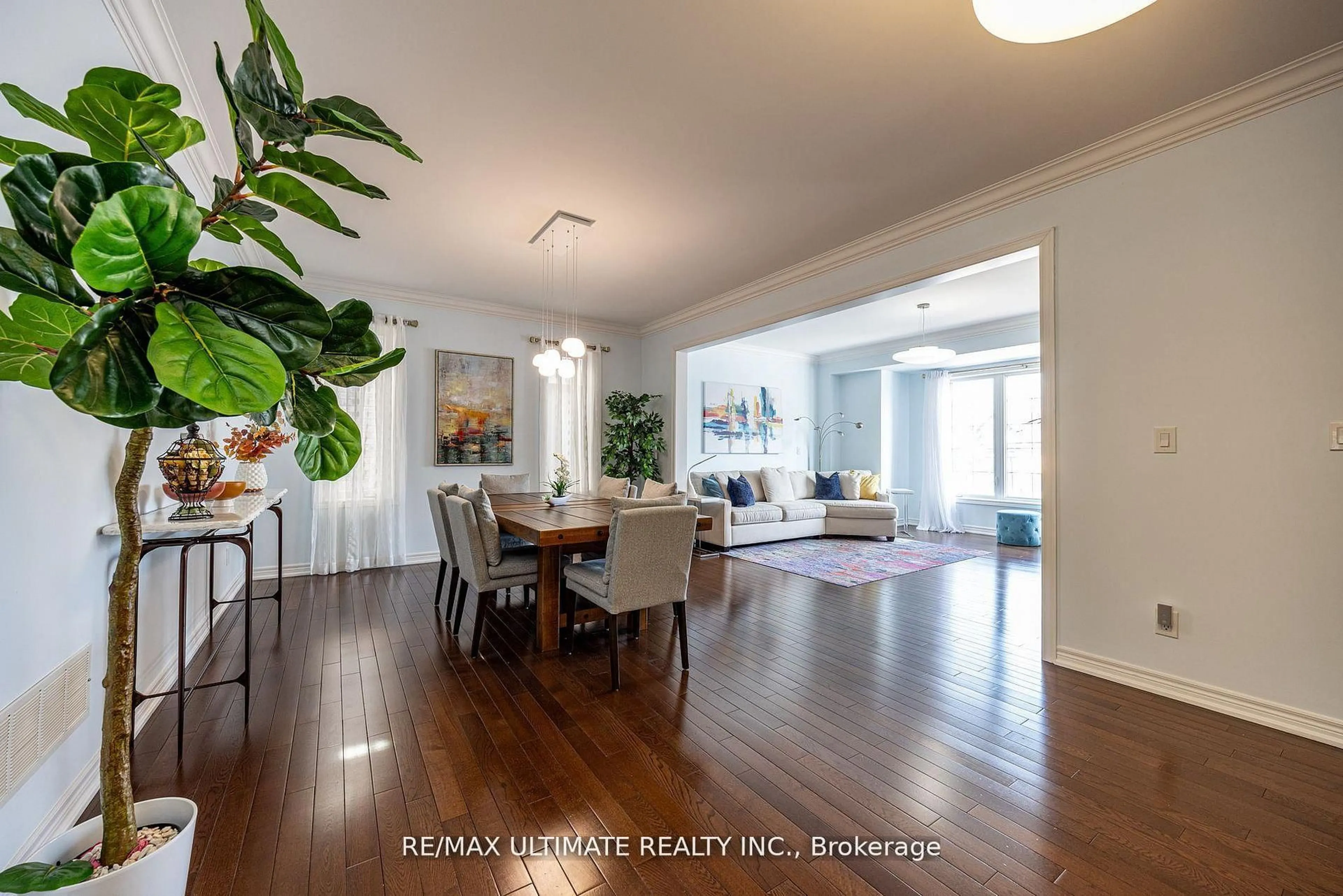 Dining room, wood/laminate floor for 1160 Islington Ave, Toronto Ontario M8Z 4S7