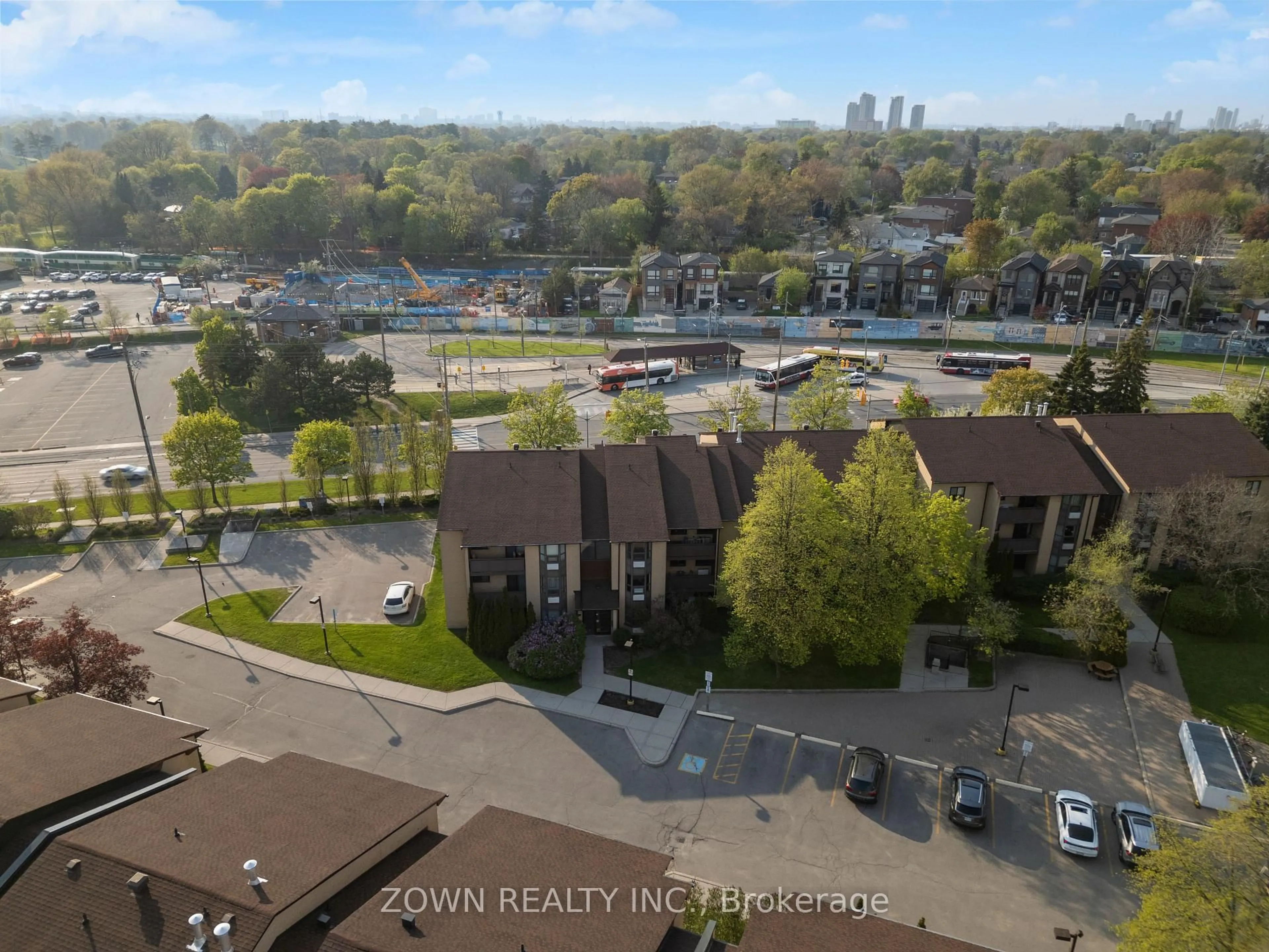 A pic from outside/outdoor area/front of a property/back of a property/a pic from drone, city buildings view from balcony for 3835 Lakeshore Blvd #210, Toronto Ontario M8W 1R2