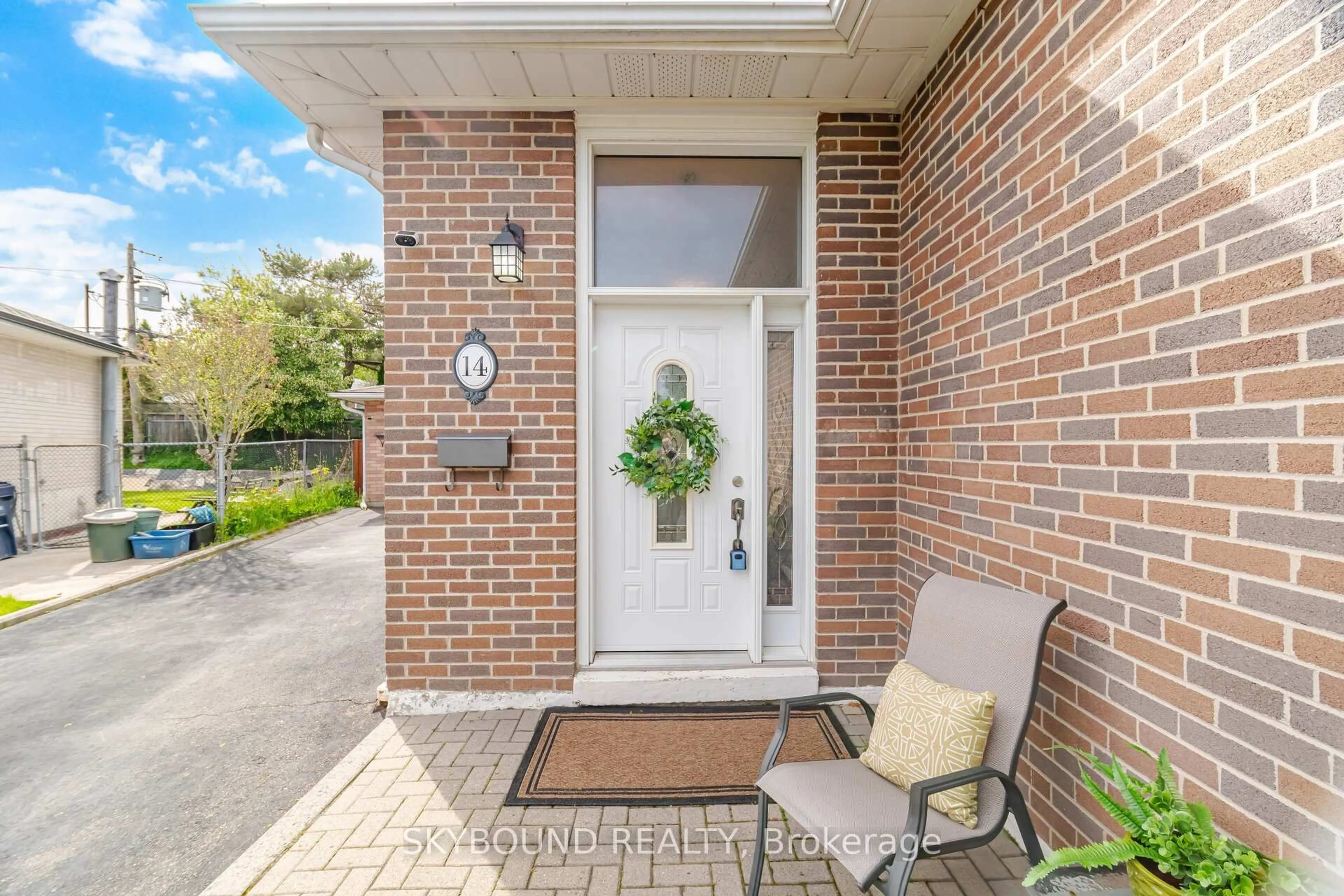 Home with brick exterior material, street for 14 Monet Ave, Toronto Ontario M9C 3N7