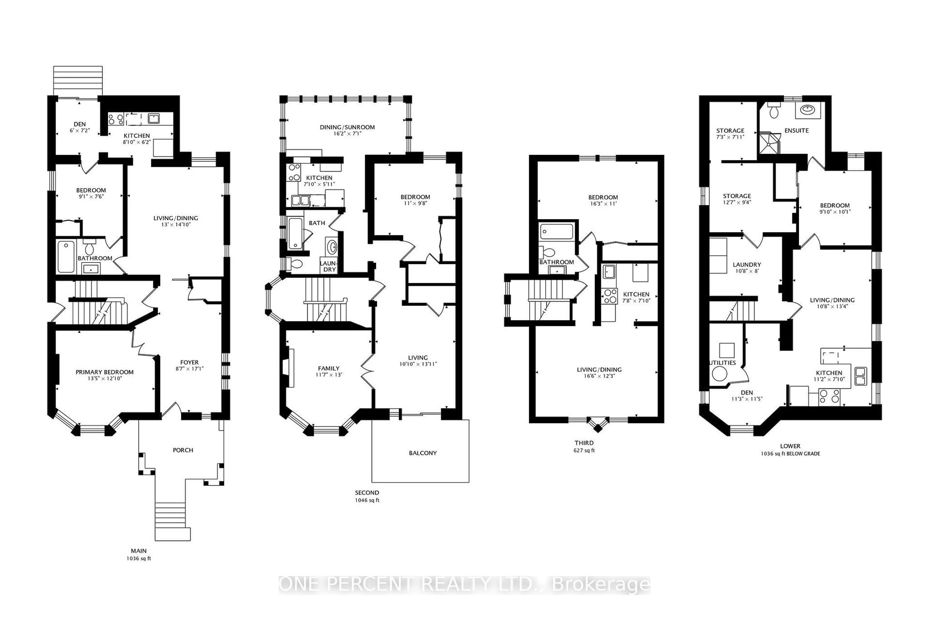 Floor plan for 252 Wright Ave, Toronto Ontario M6R 1L5
