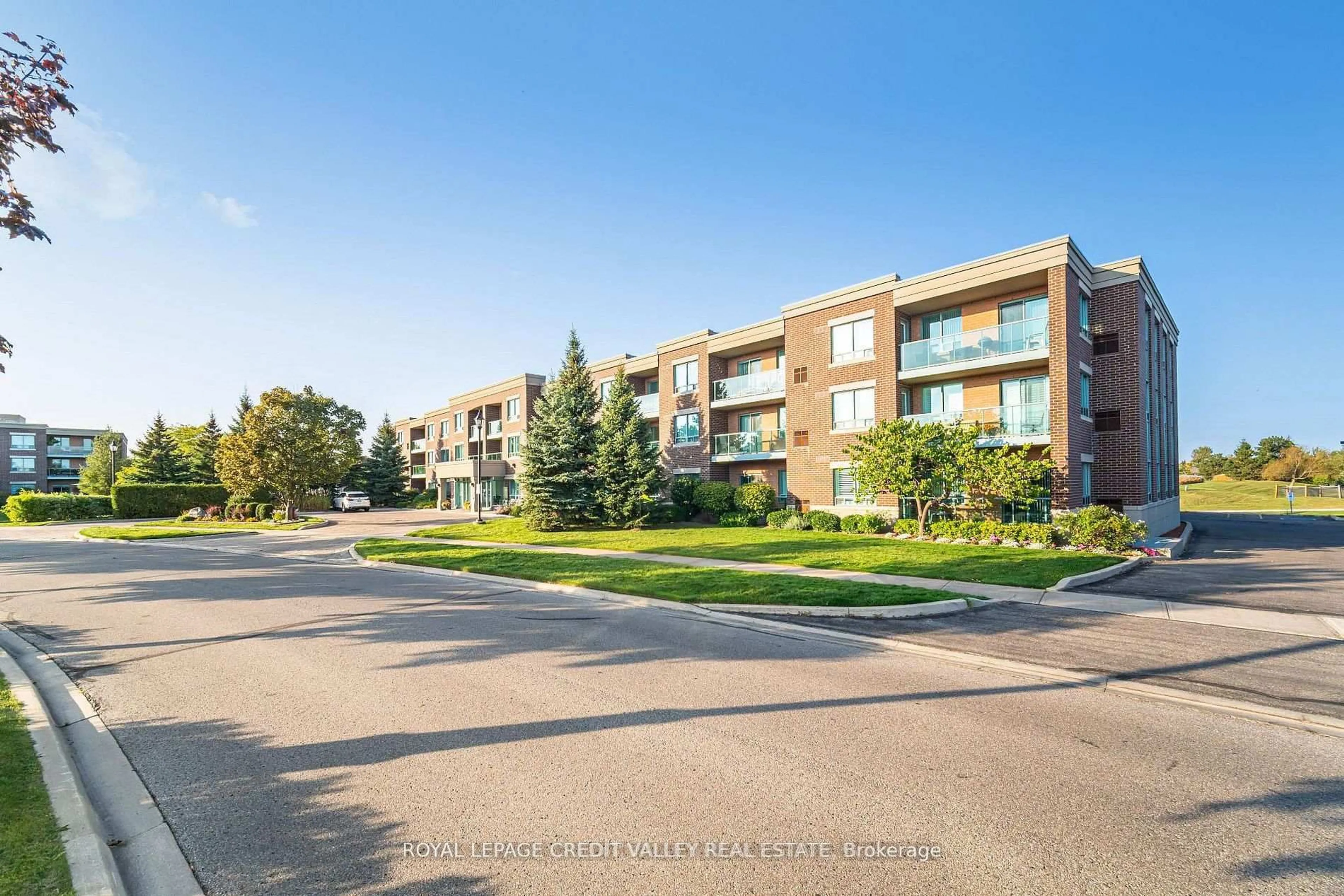 A pic from outside/outdoor area/front of a property/back of a property/a pic from drone, street for 25 Via Rosedale #108, Brampton Ontario L7C 1C5