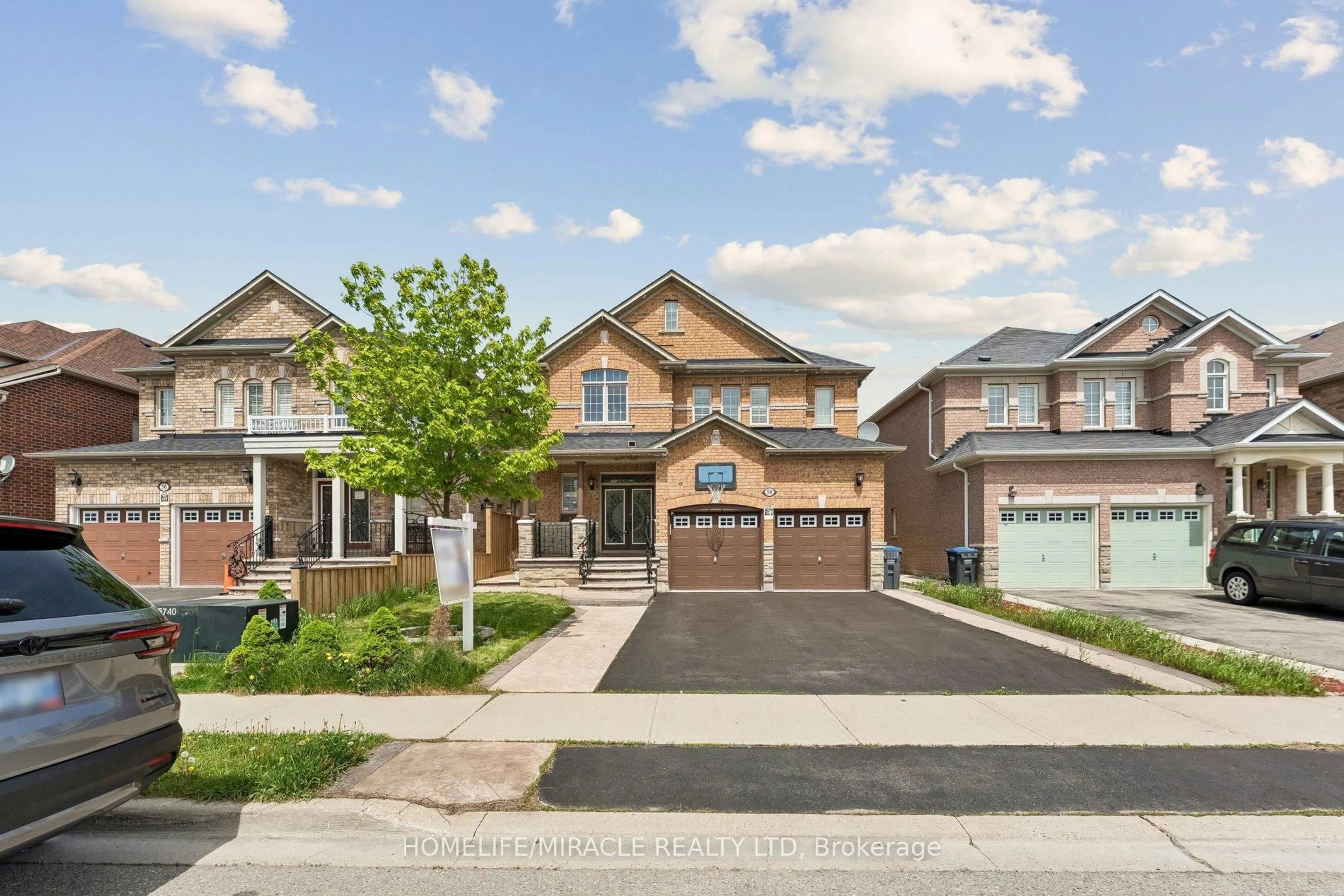 Home with brick exterior material, street for 58 Dovehaven Cres, Brampton Ontario L6P 2N8