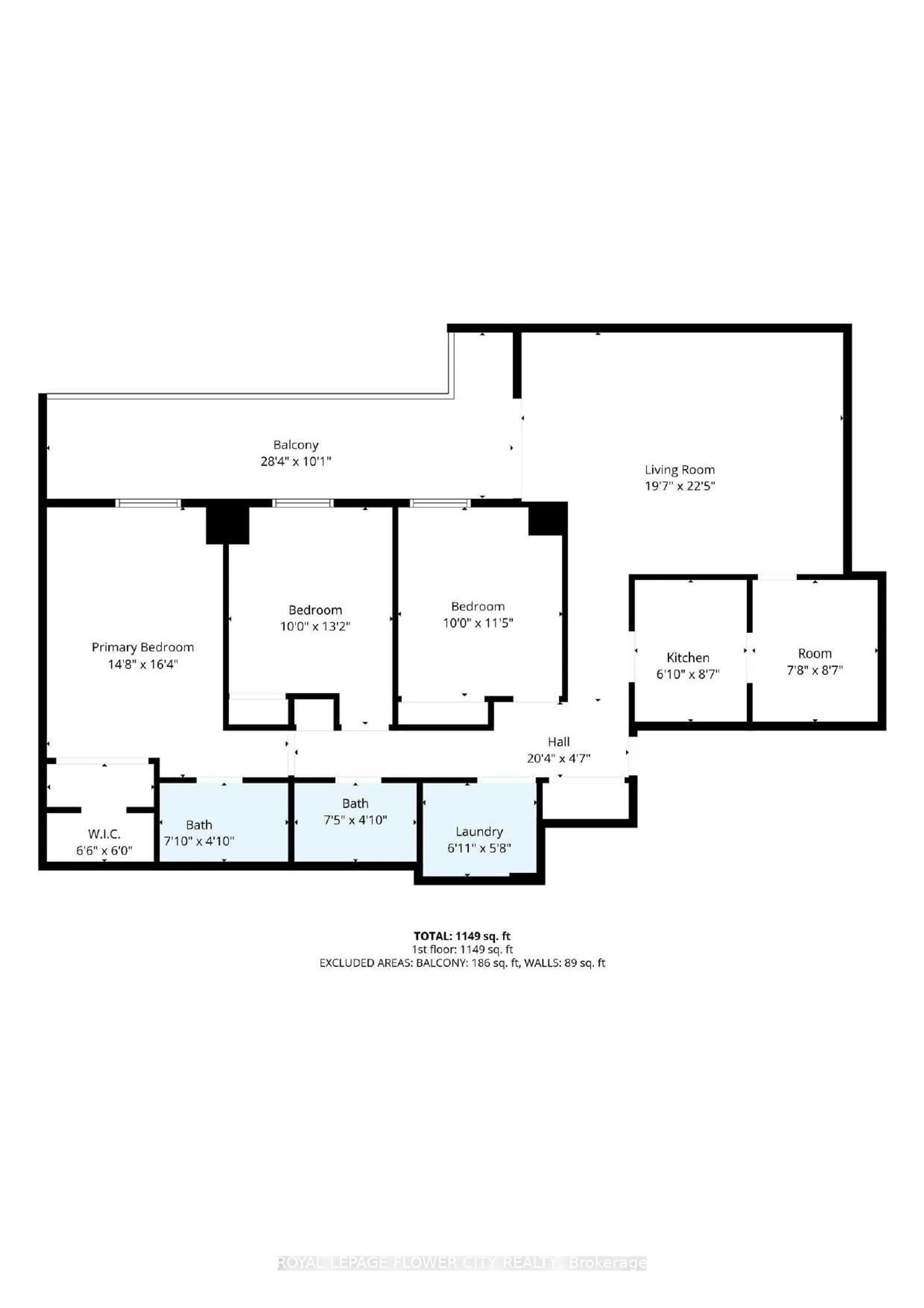 Floor plan for 1535 Lakeshore Rd #305, Mississauga Ontario L5E 3E2