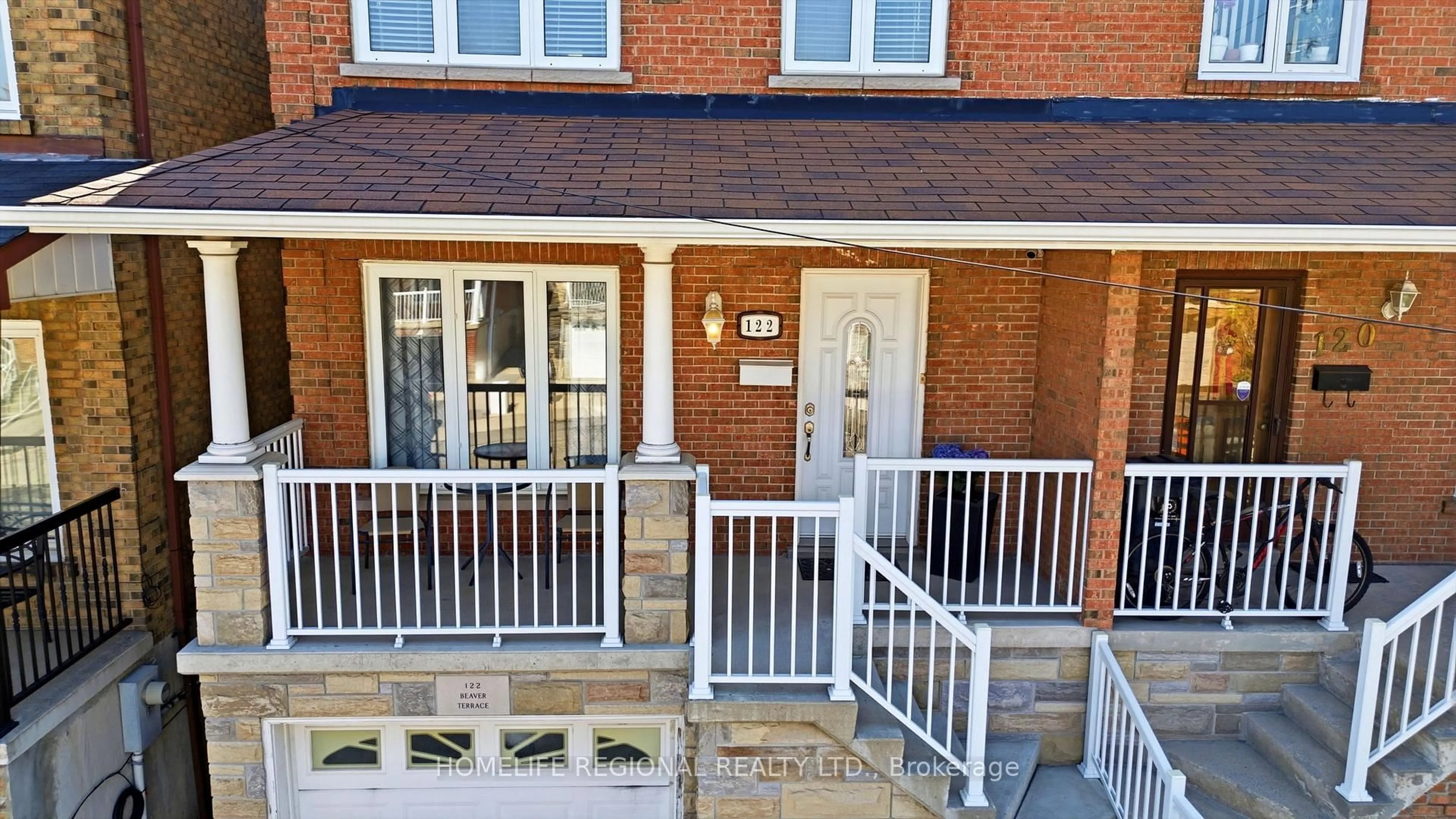 Home with brick exterior material, street for 122 Beaver Terr, Toronto Ontario M6H 4G8