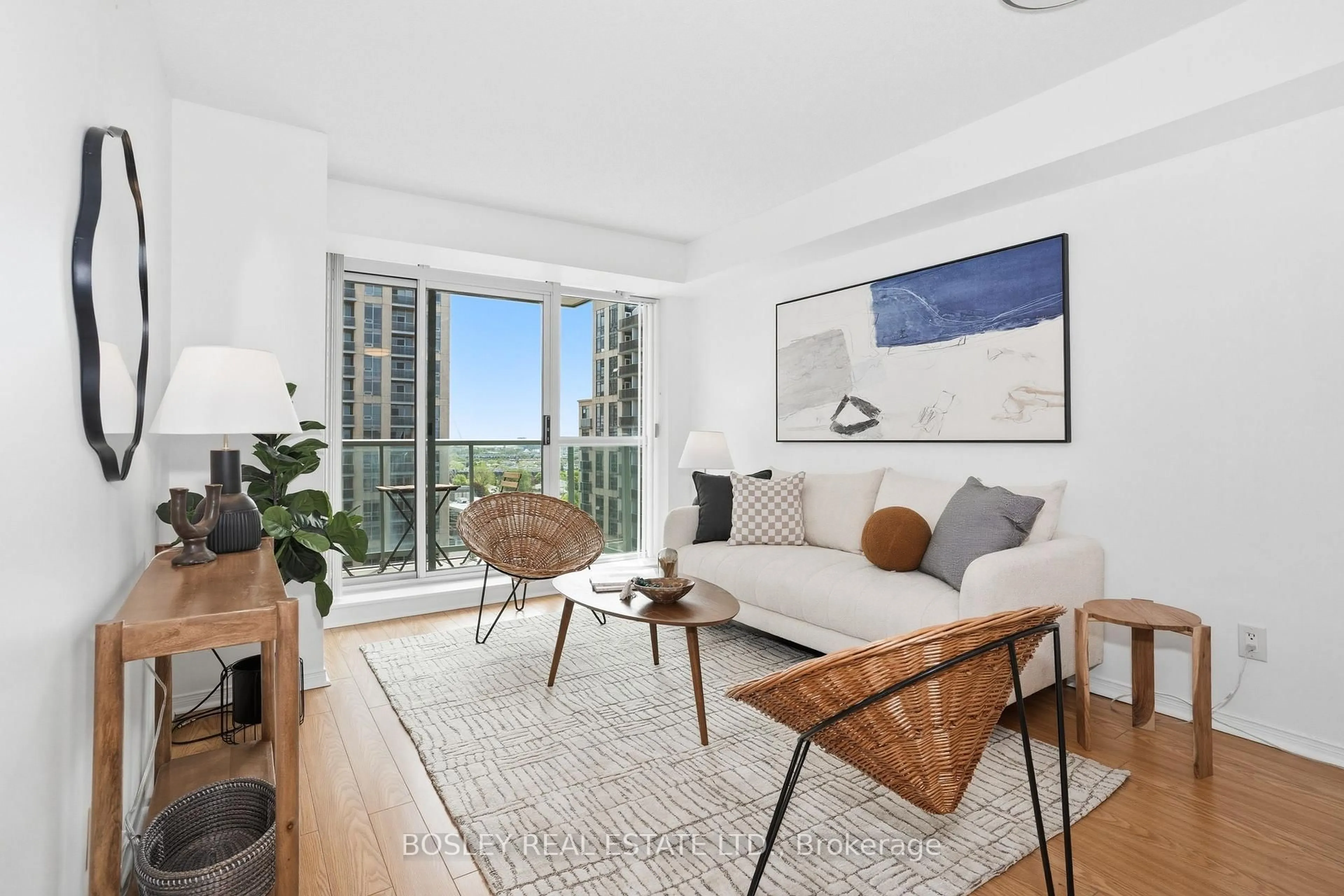 Living room with furniture, unknown for 7 Michael Power Pl #LPH06, Toronto Ontario M9A 0A4