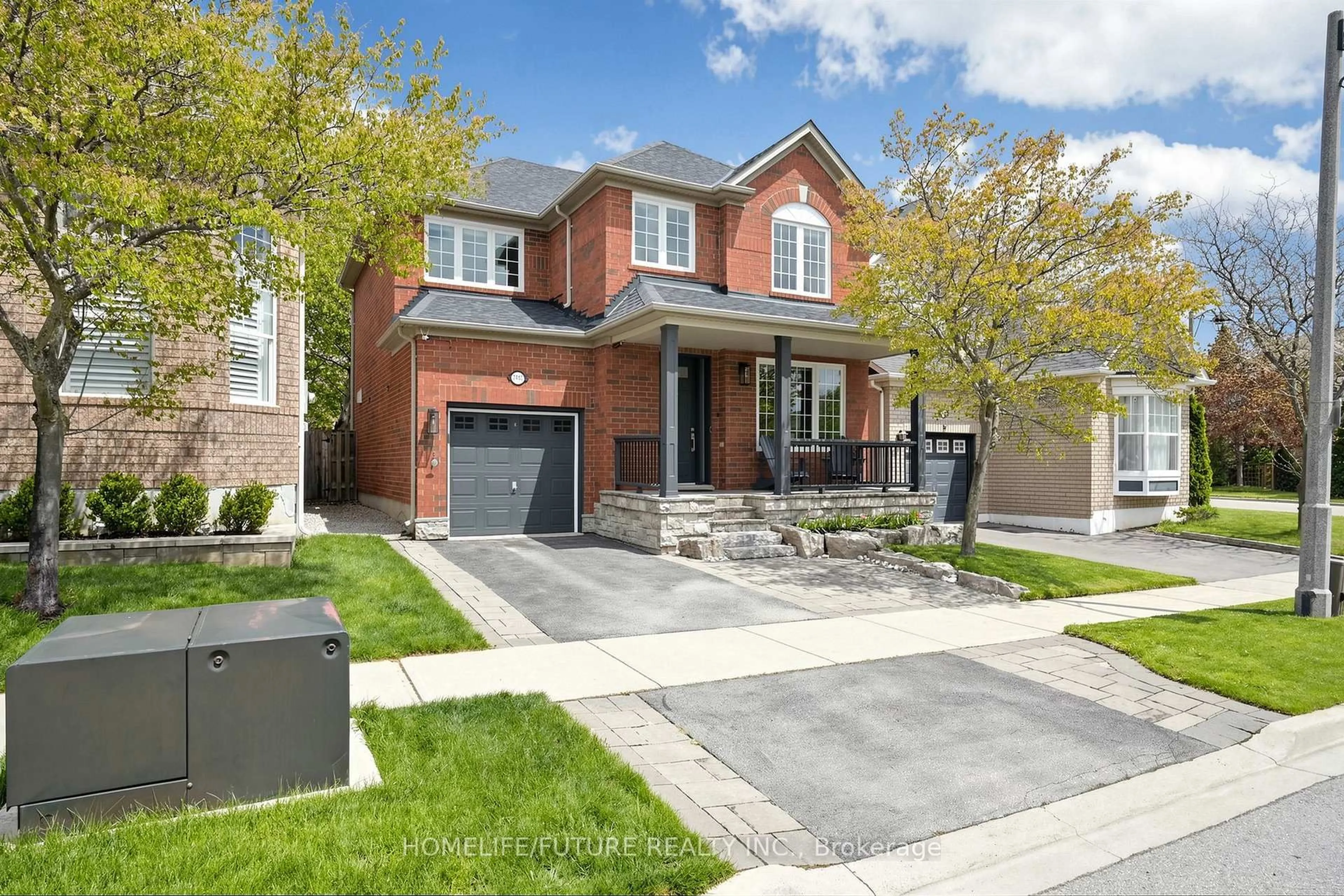 Home with brick exterior material, street for 2440 Hollybrook Dr, Oakville Ontario L6M 4S8