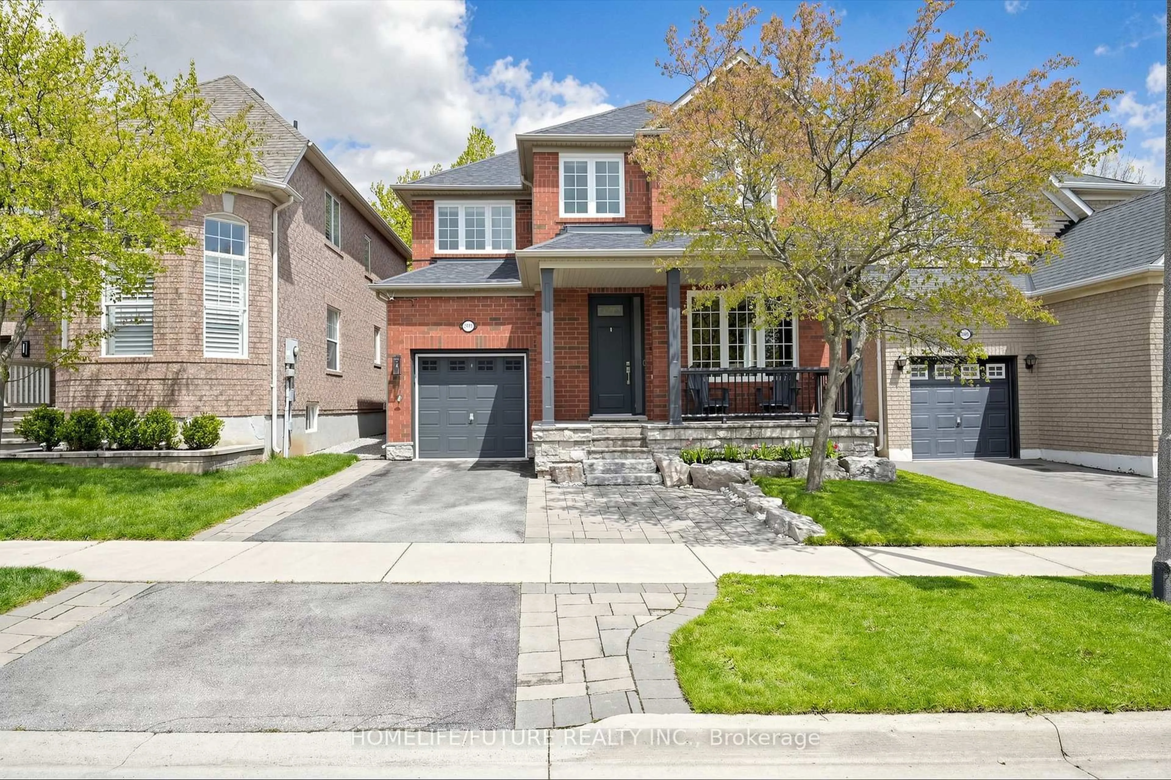 Home with brick exterior material, street for 2440 Hollybrook Dr, Oakville Ontario L6M 4S8