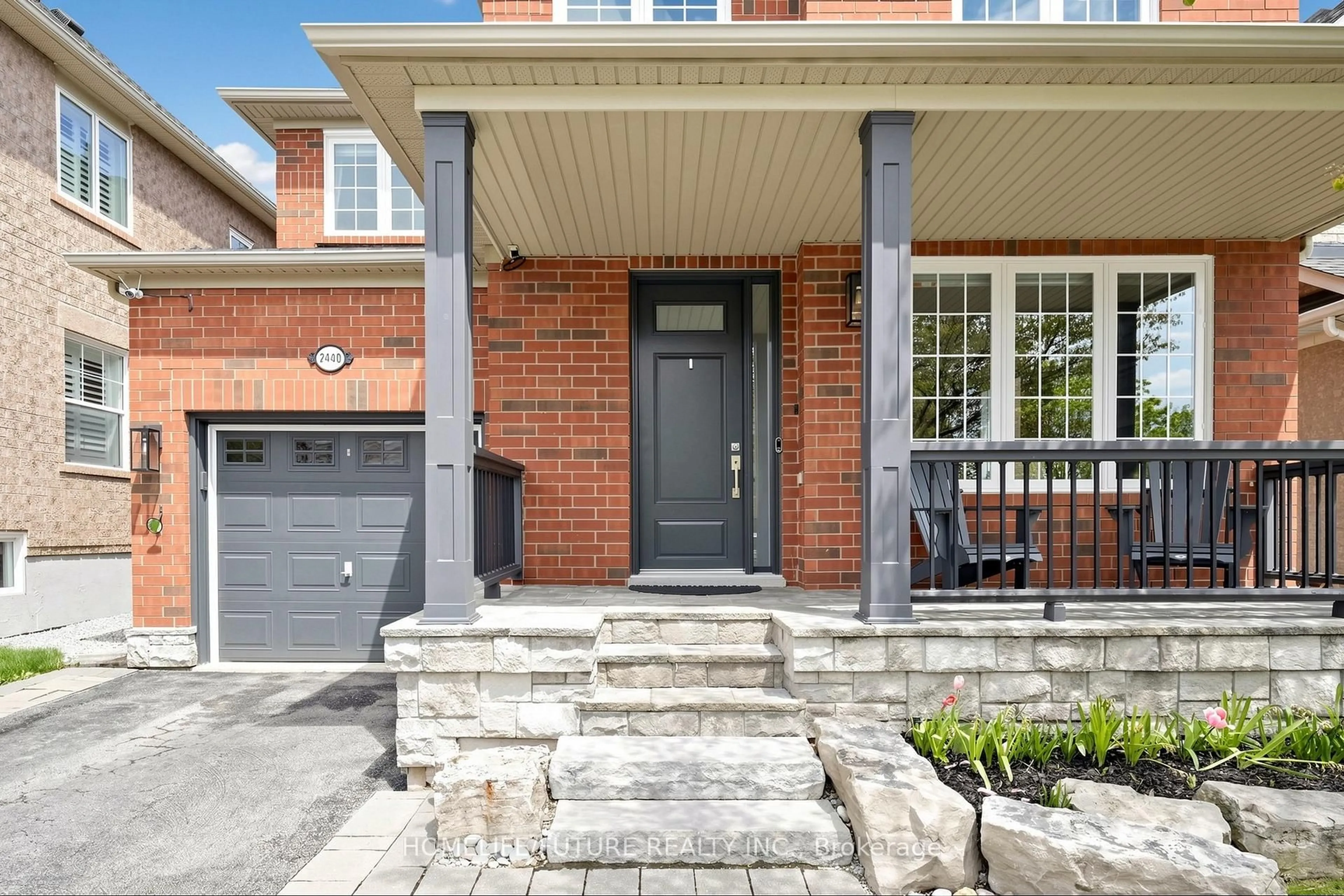 Home with brick exterior material, street for 2440 Hollybrook Dr, Oakville Ontario L6M 4S8