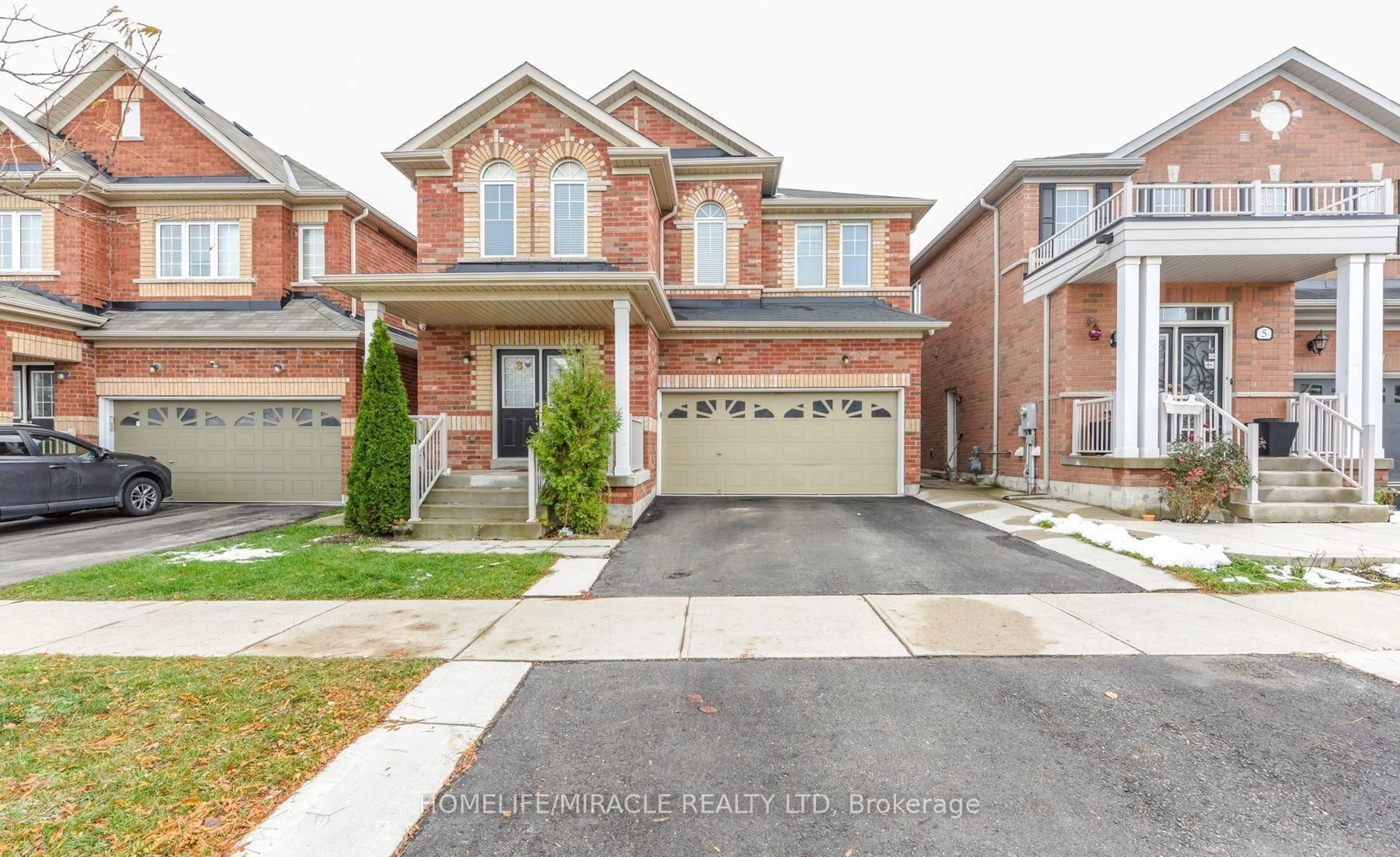 Home with brick exterior material, street for 3 Locarno St, Brampton Ontario L6R 3T8
