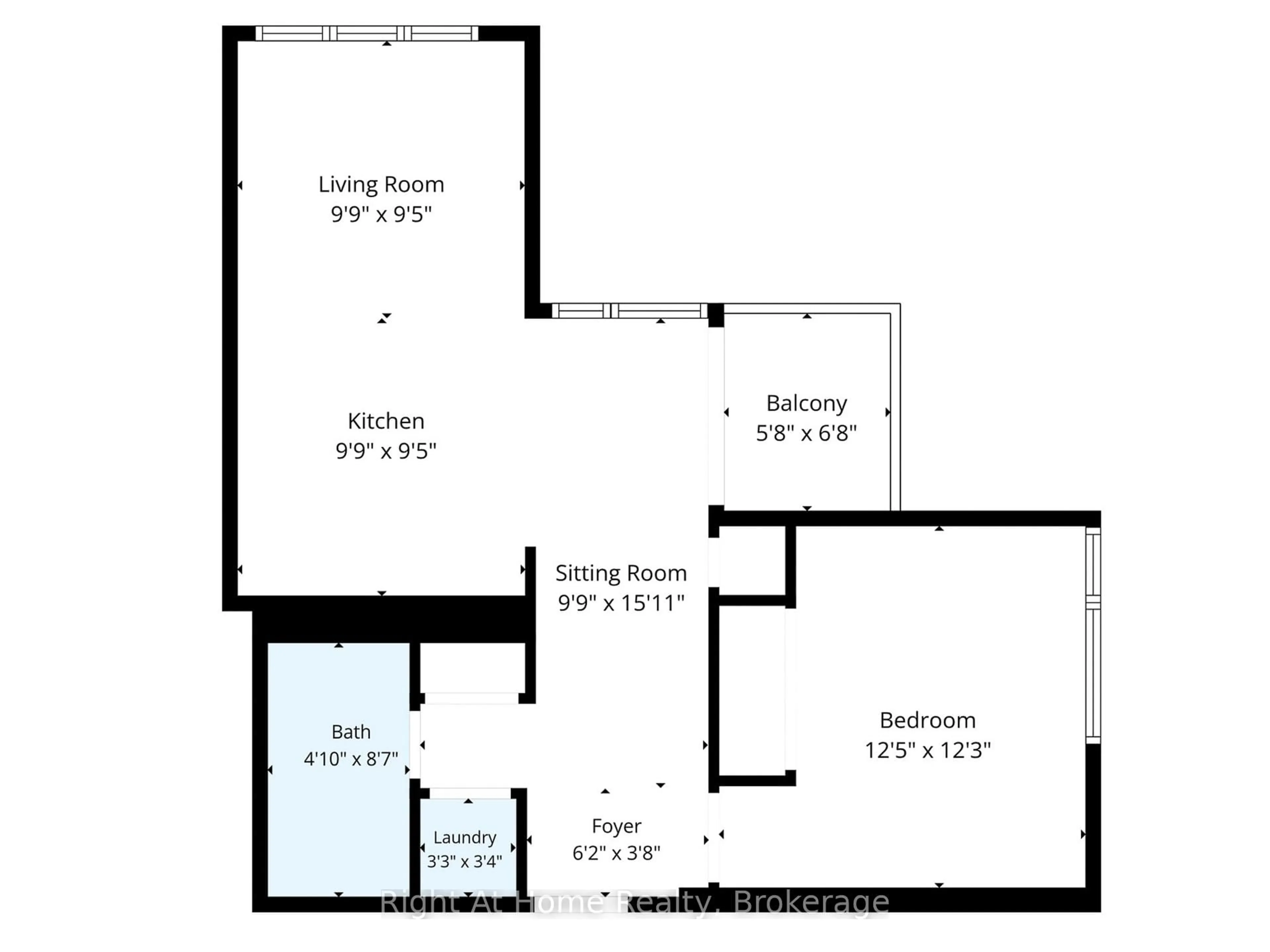Floor plan for 1284 Guelph Line #318, Burlington Ontario L7P 0T9