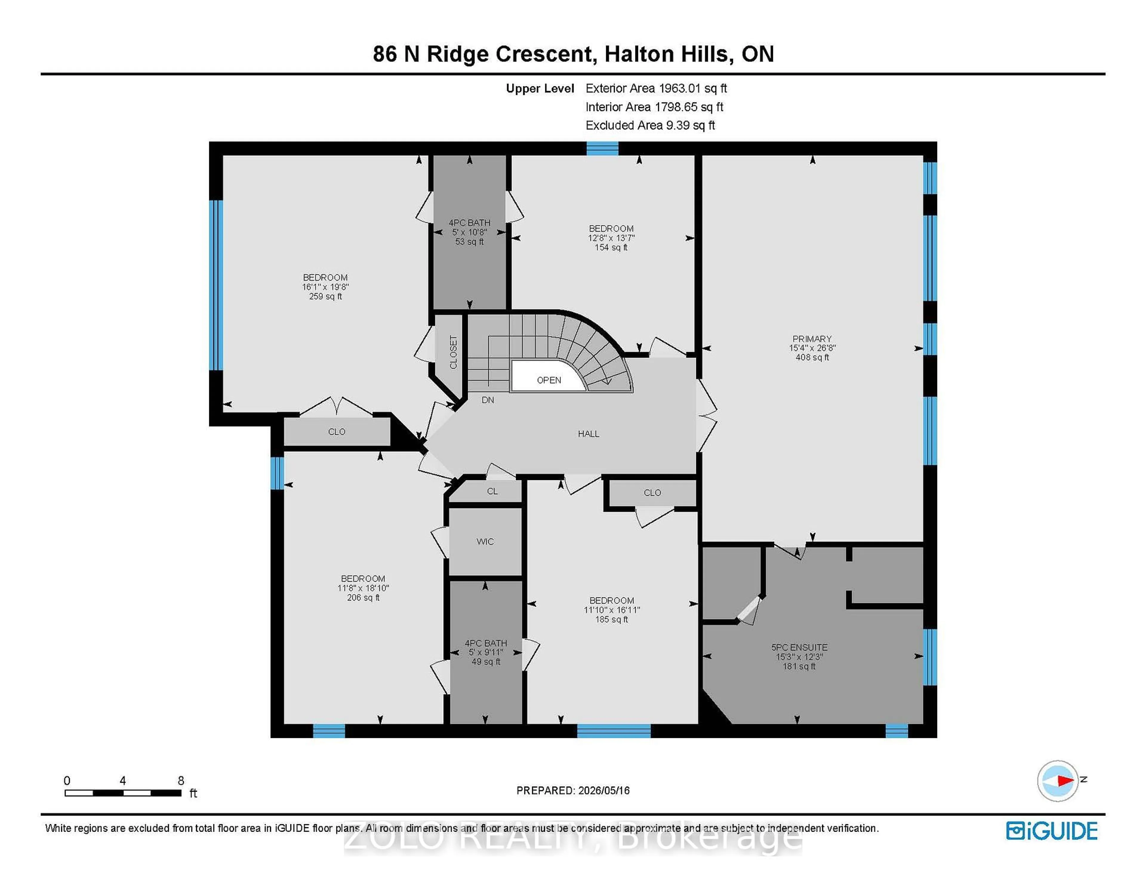 Floor plan for 86 North Ridge Cres, Halton Hills Ontario L7G 6E6