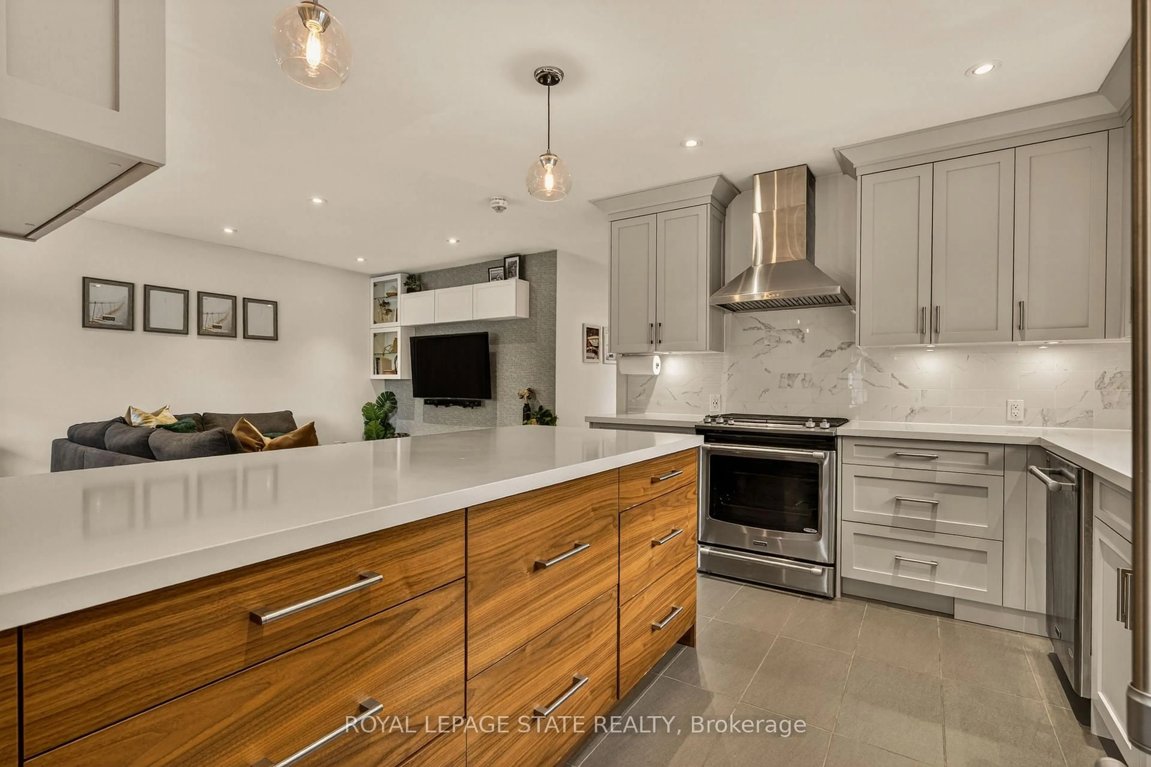 Contemporary kitchen, ceramic/tile floor for 1396 Niels Ave, Burlington Ontario L7P 2E4